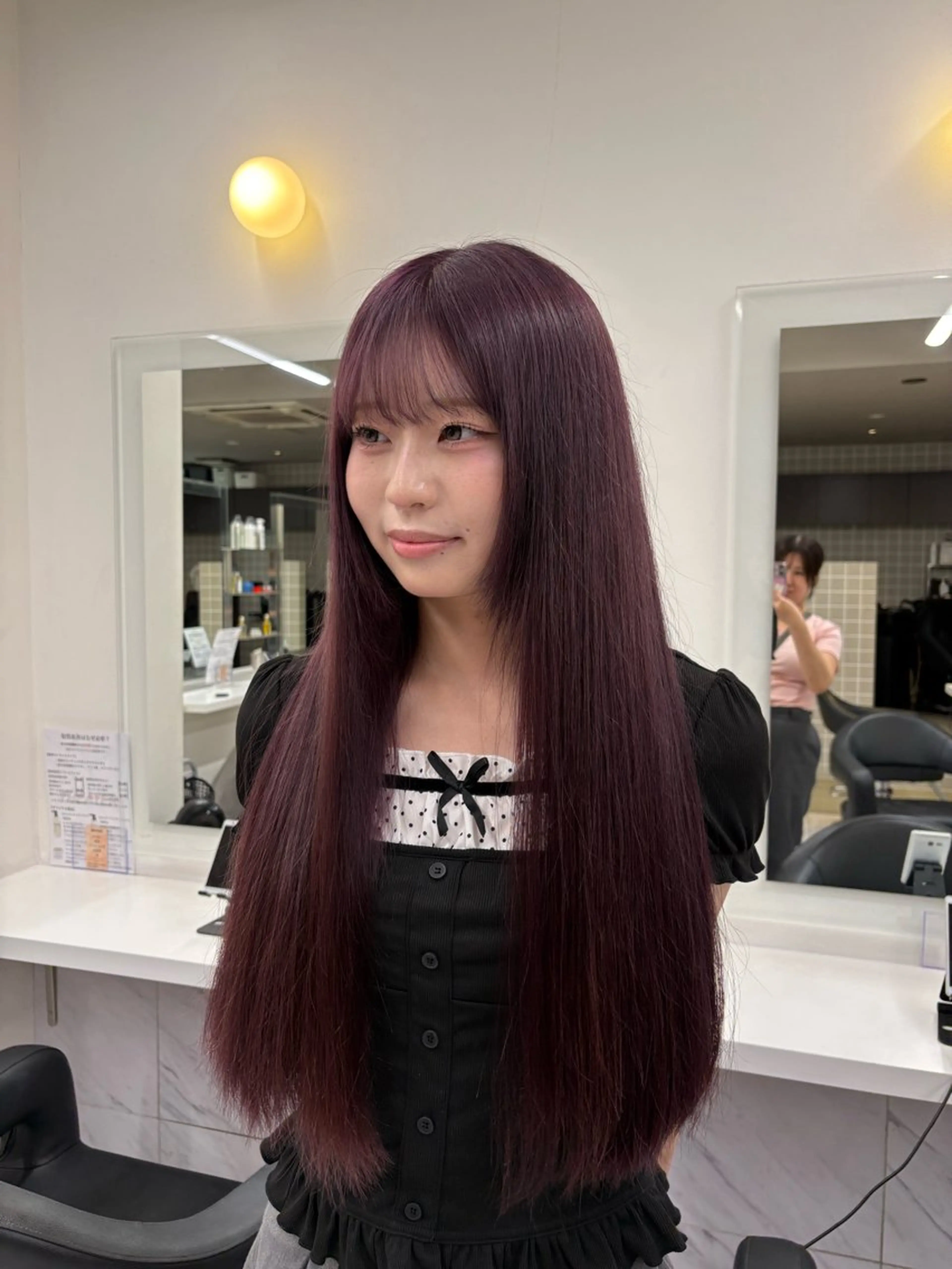 カラー ヘアカラー トリートメント 透明感ベージュ🤎 ナチュラルレイヤーのヘアスタイル