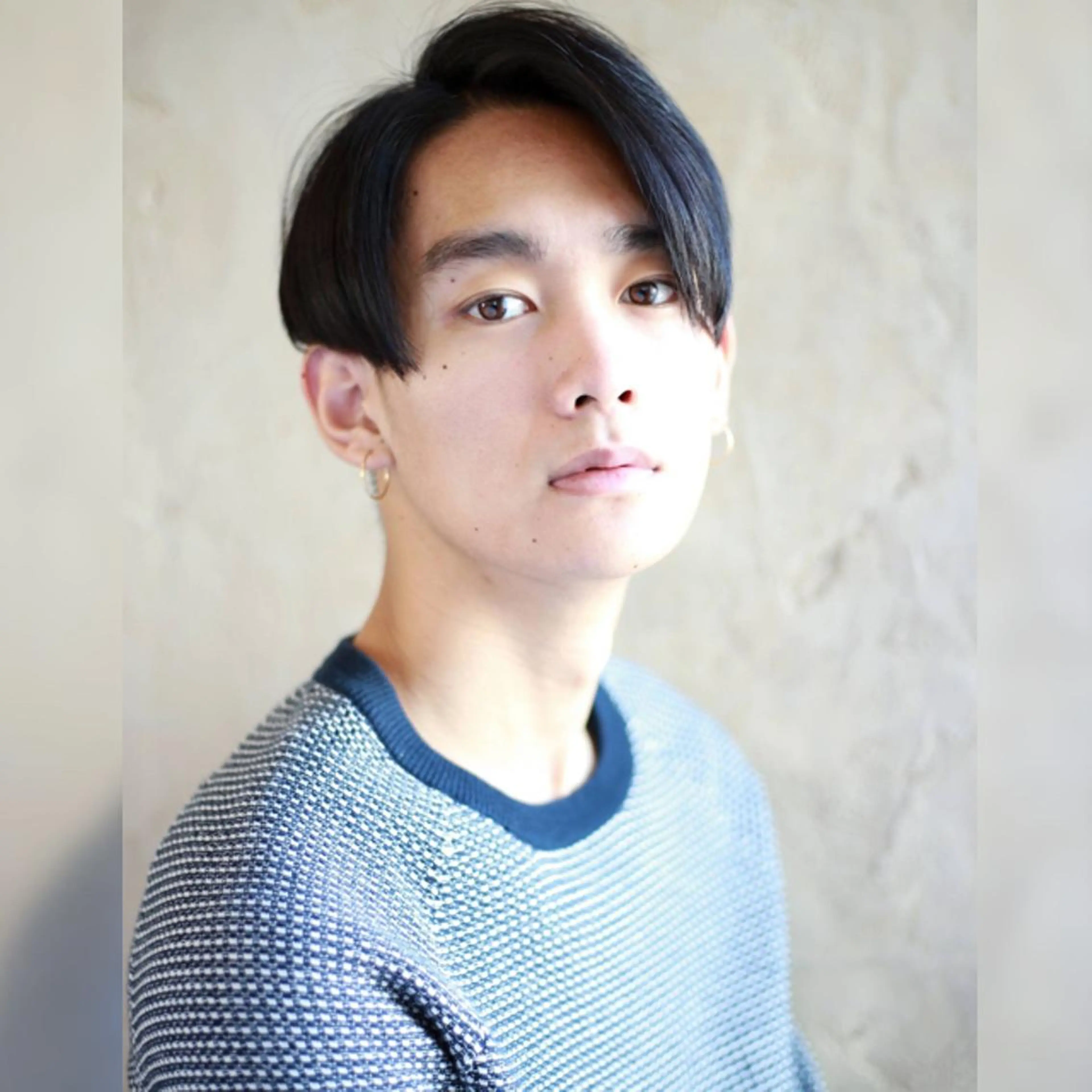 ショート ミディアム セミロング カラー パーマ メンズ Soleria /ソレリア所属・メンズカットのプロ 田中慎一のヘアスタイル