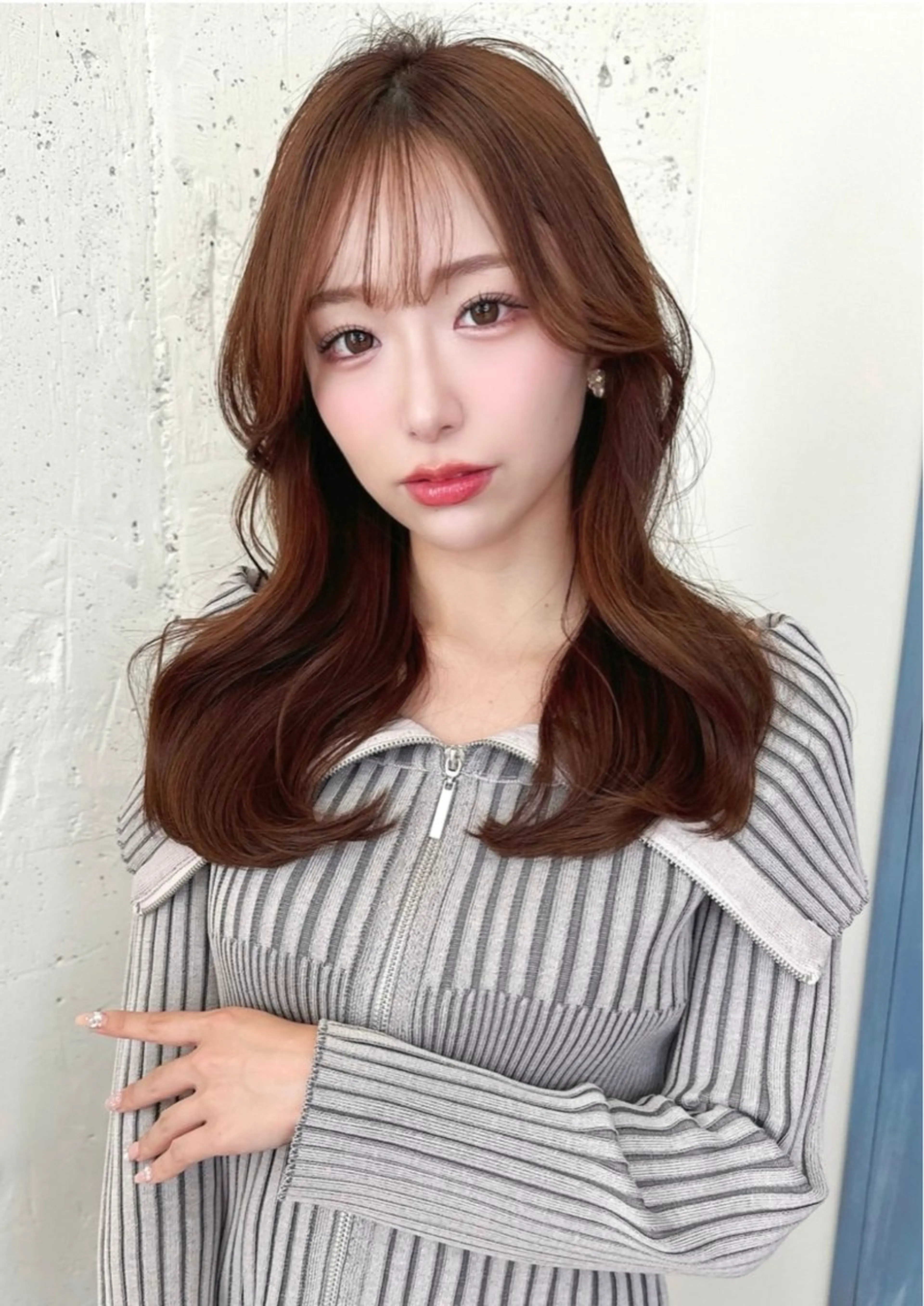 セミロング トリートメント 🎀ིྀ暖色カラー/ 髪質改善/みどりのヘアスタイル