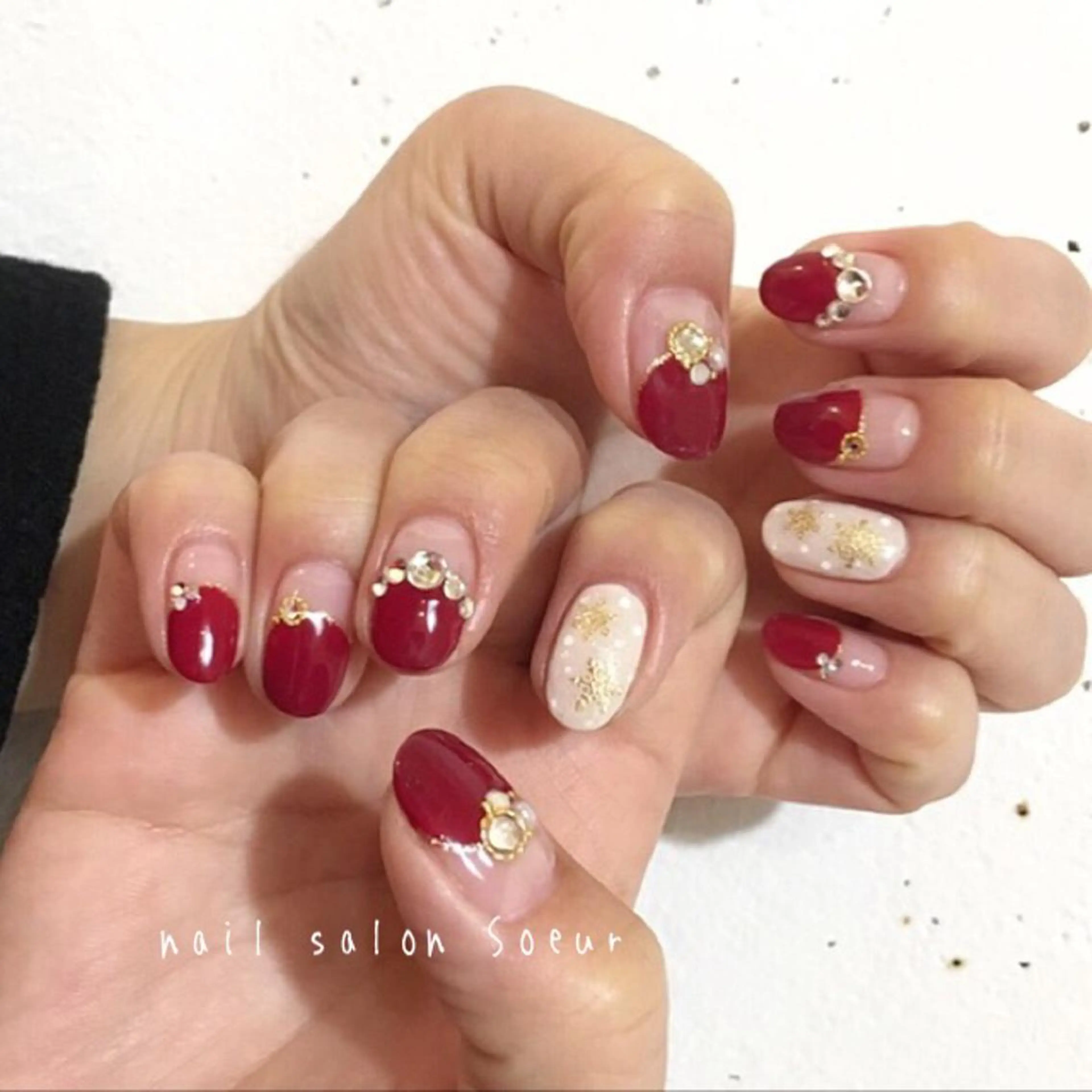 ネイル アートネイル フレンチネイル ワンカラーネイル nail salon Soeurのネイルデザイン