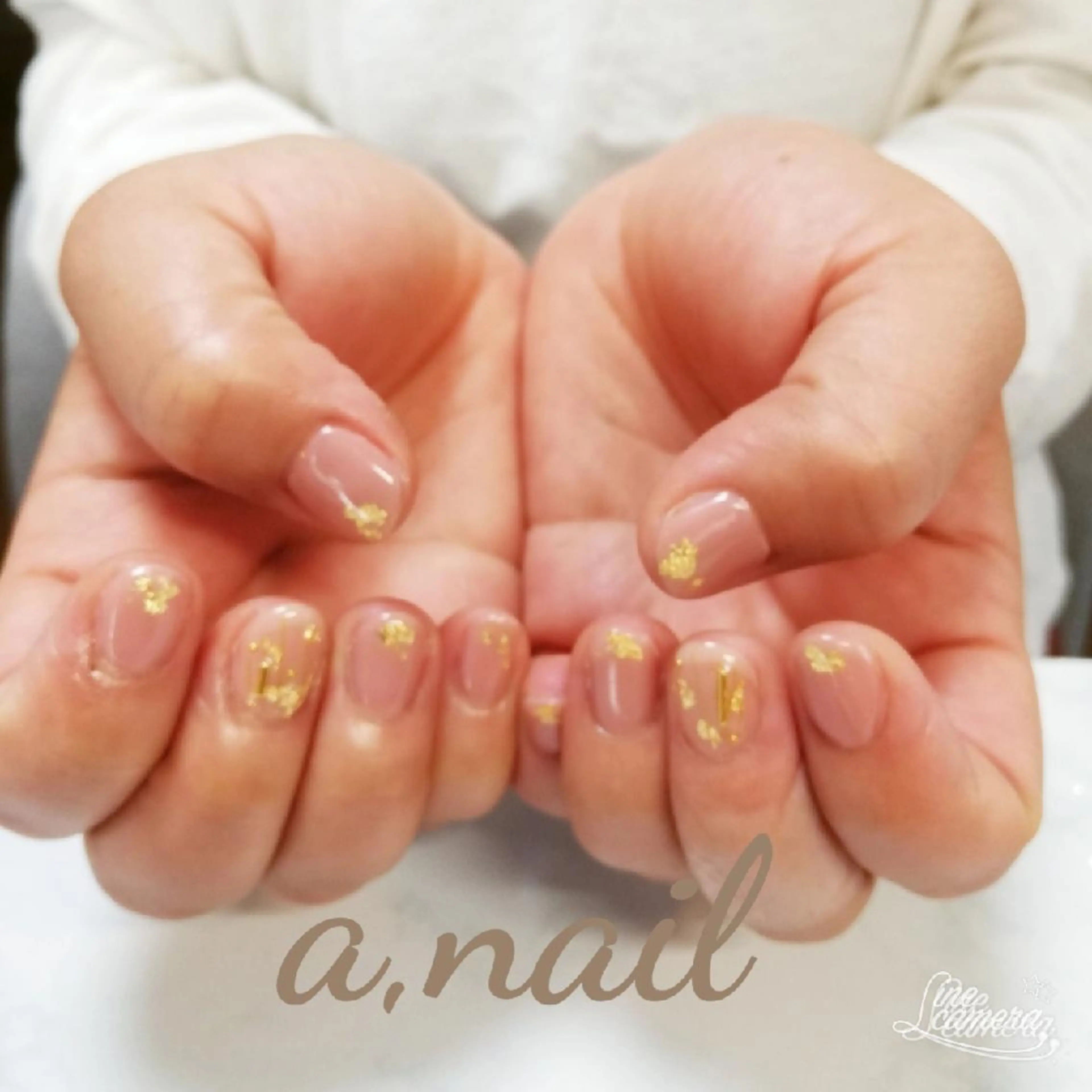 ネイル キラキラネイル ピンク ハンドネイル ネイルサロン エーネイルのネイルデザイン