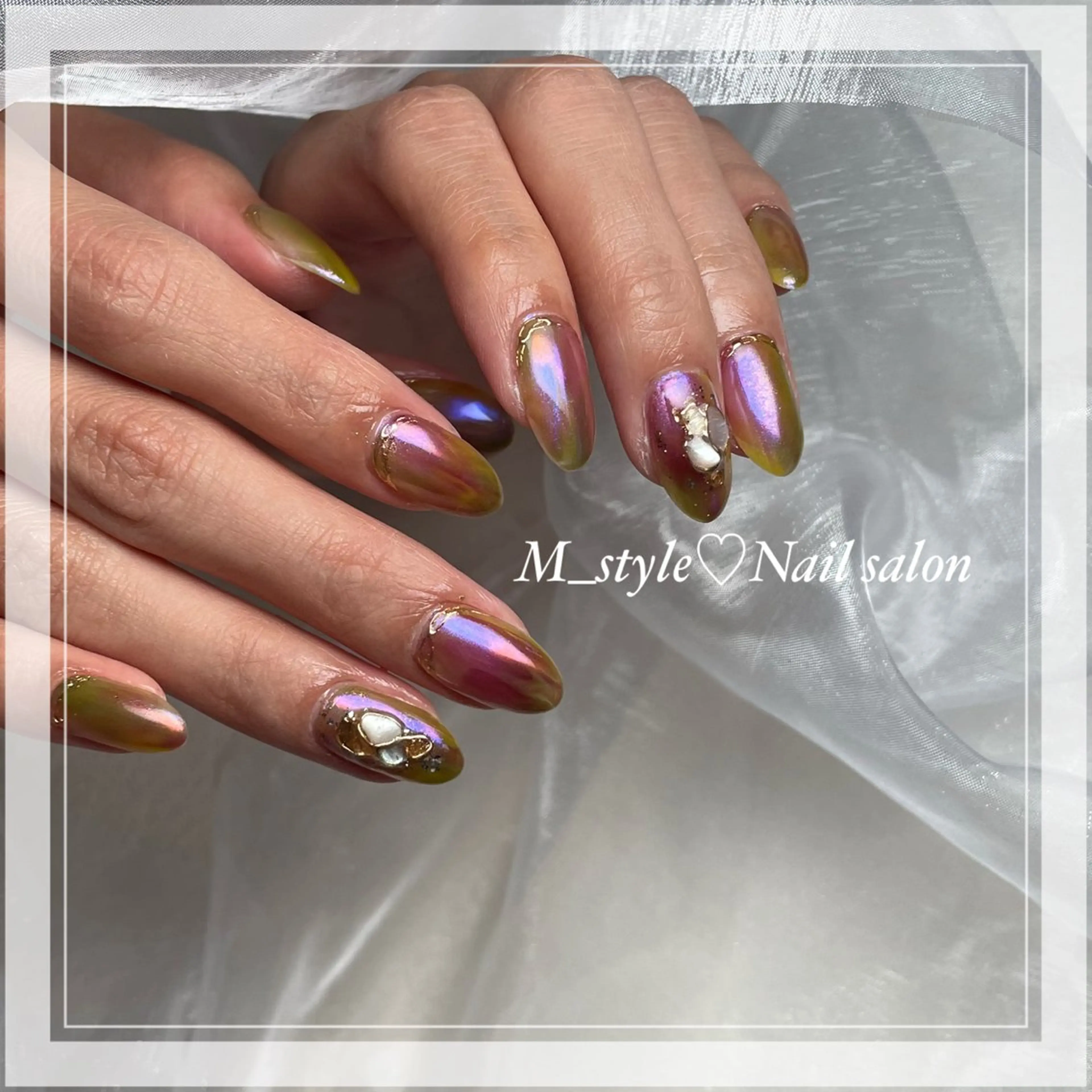 ミディアム ネイル 下妻市ﾈｲﾙｻﾛﾝ M_styleのネイルデザイン