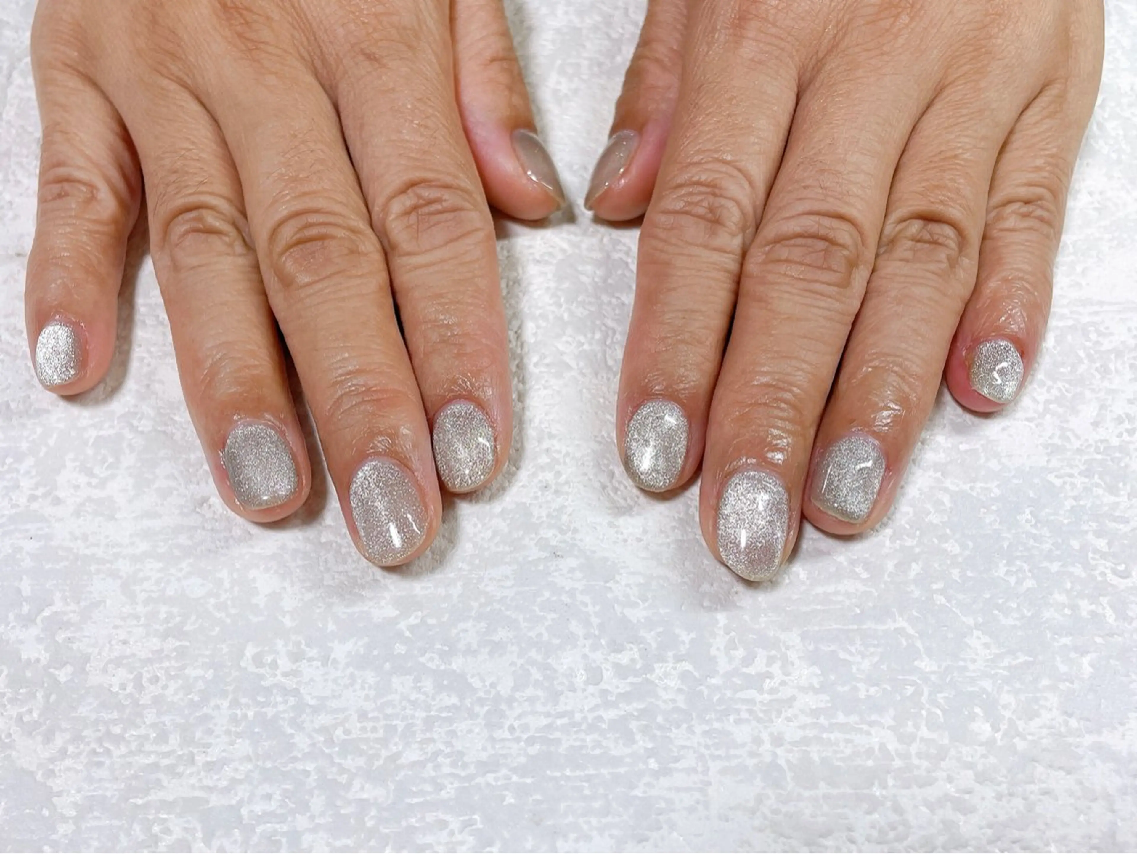 ネイル オーロラネイル フットネイル フレンチネイル ジェルネイル 韓国ネイル ハンドネイル Mogu nail 二子玉川のネイルデザイン