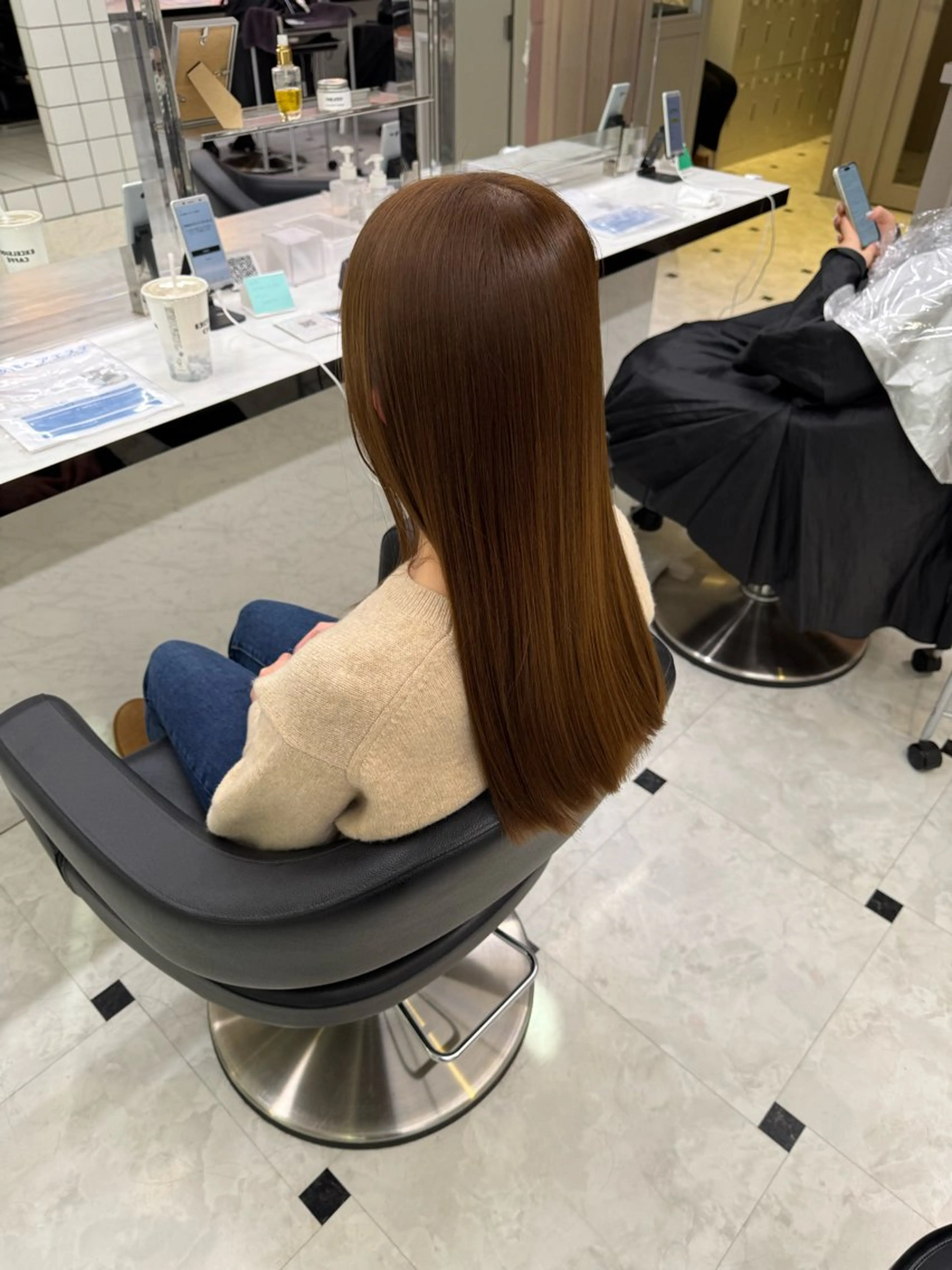 ロング カラー ヘアアレンジ ベージュカラー 透明感カラー ロング 🥀レイヤー×ハイト ーントレンドヘア🥀のヘアスタイル