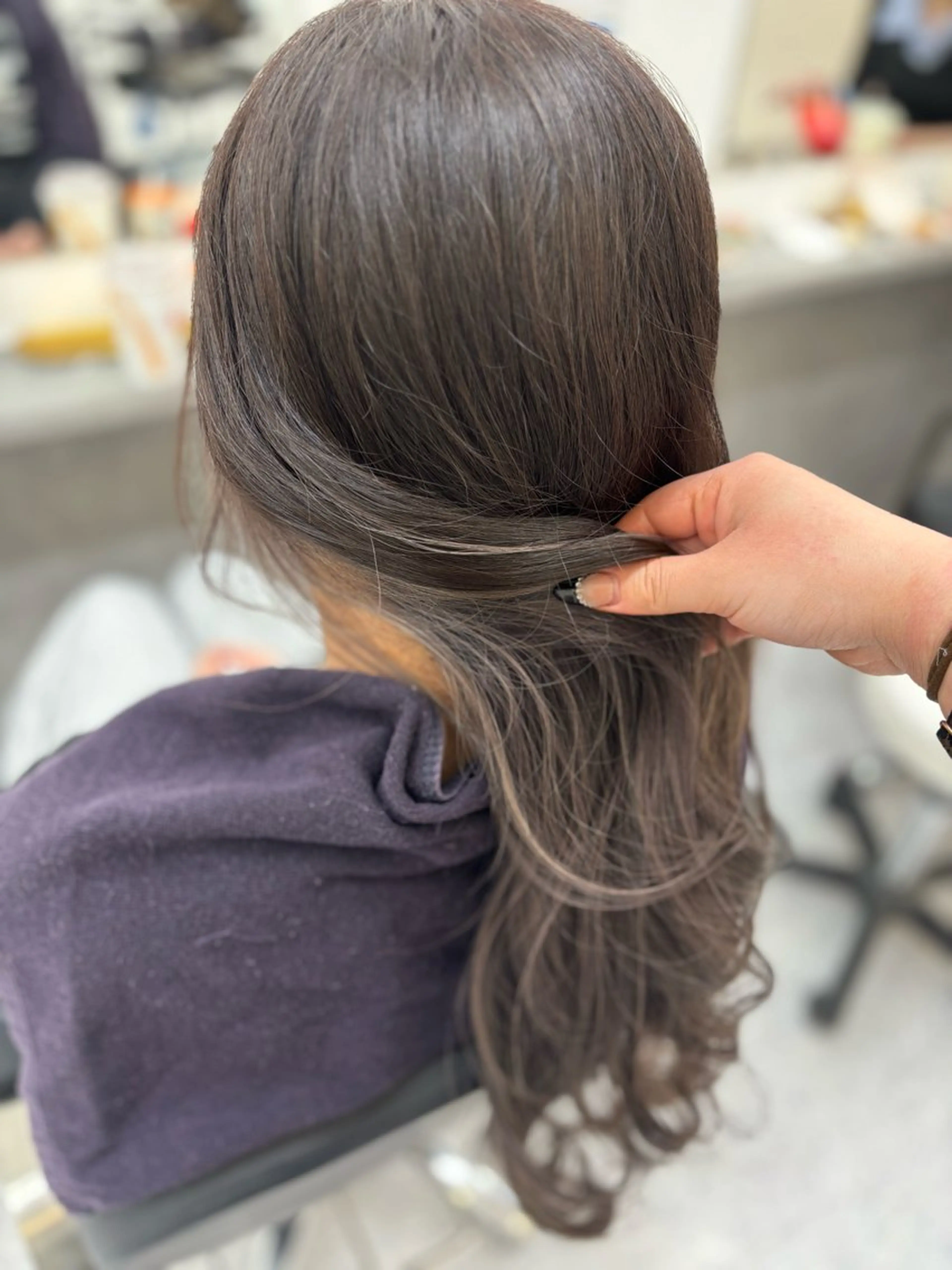 ロング 片山 藍里/ダブルカラー/のヘアスタイル