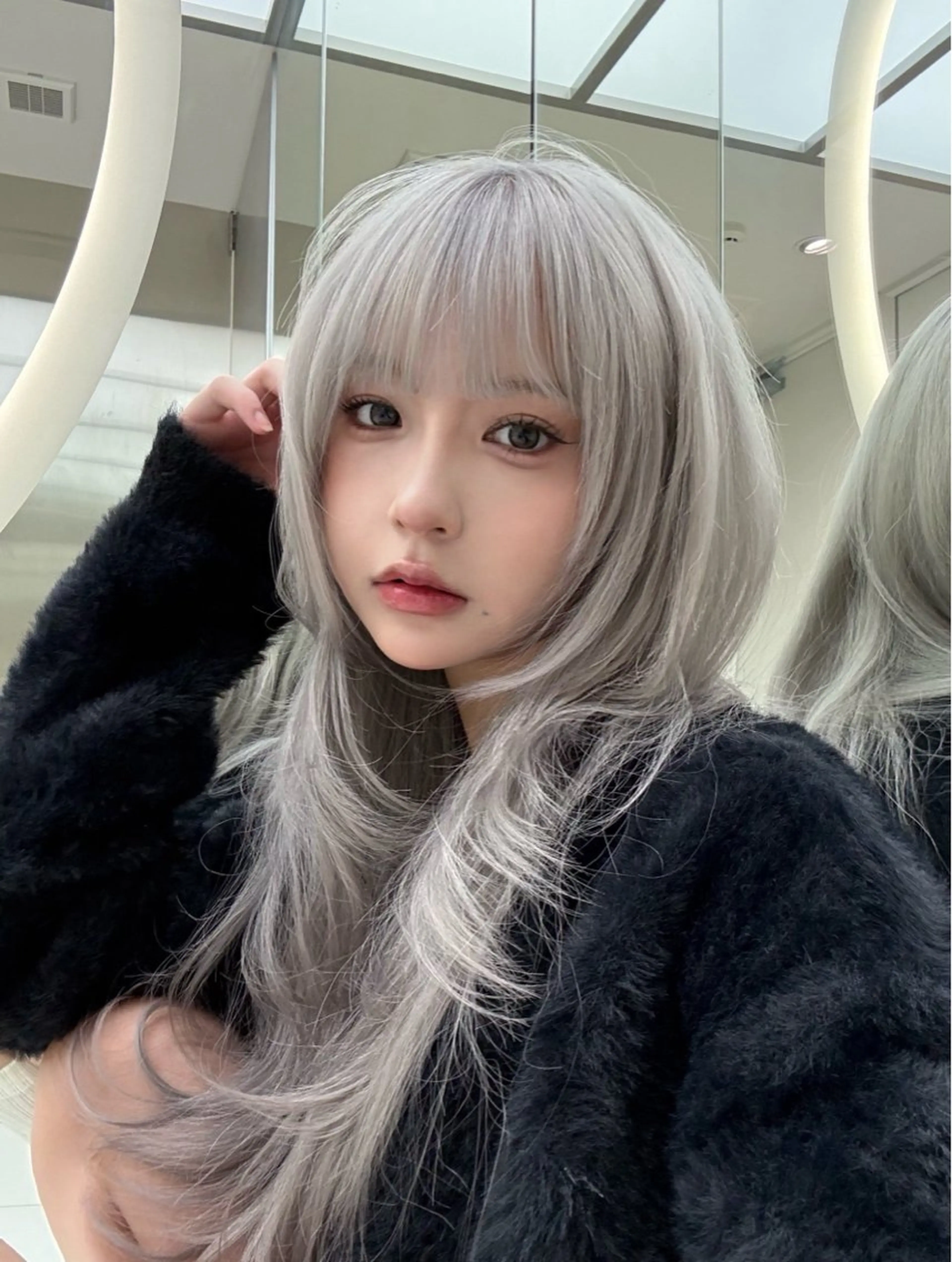 ロング REDEAL 渋谷所属・こうき/縮毛矯正/ ブリーチ縮毛矯正のヘアスタイル