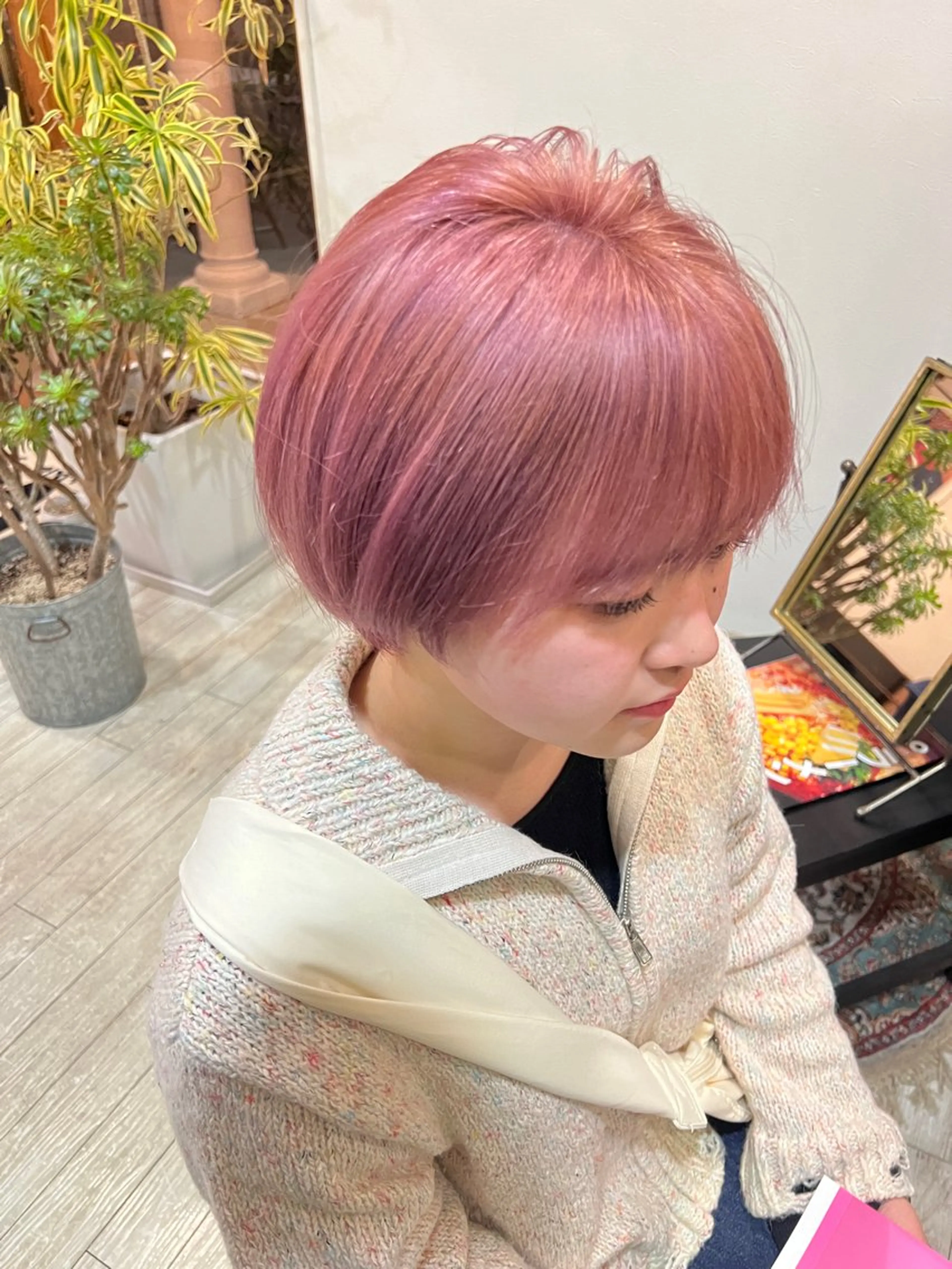 ショート カット ヘアカラー トリートメント 極上髪質改善 宮内開星のヘアスタイル