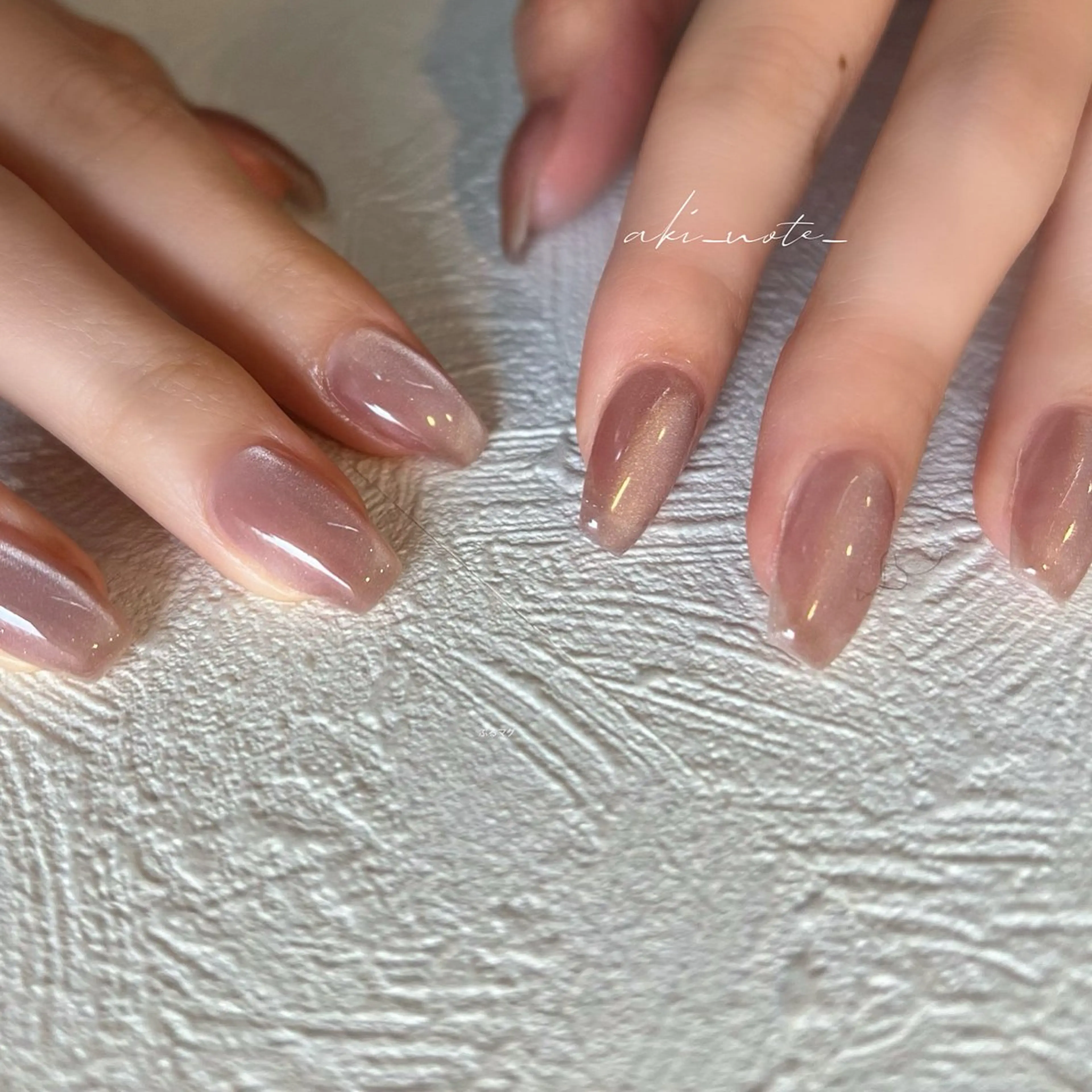 ネイル マグネットネイル ワンカラーネイル ハンドネイル フットネイル GRANDE大須 栄/店長 aki🌙のネイルデザイン