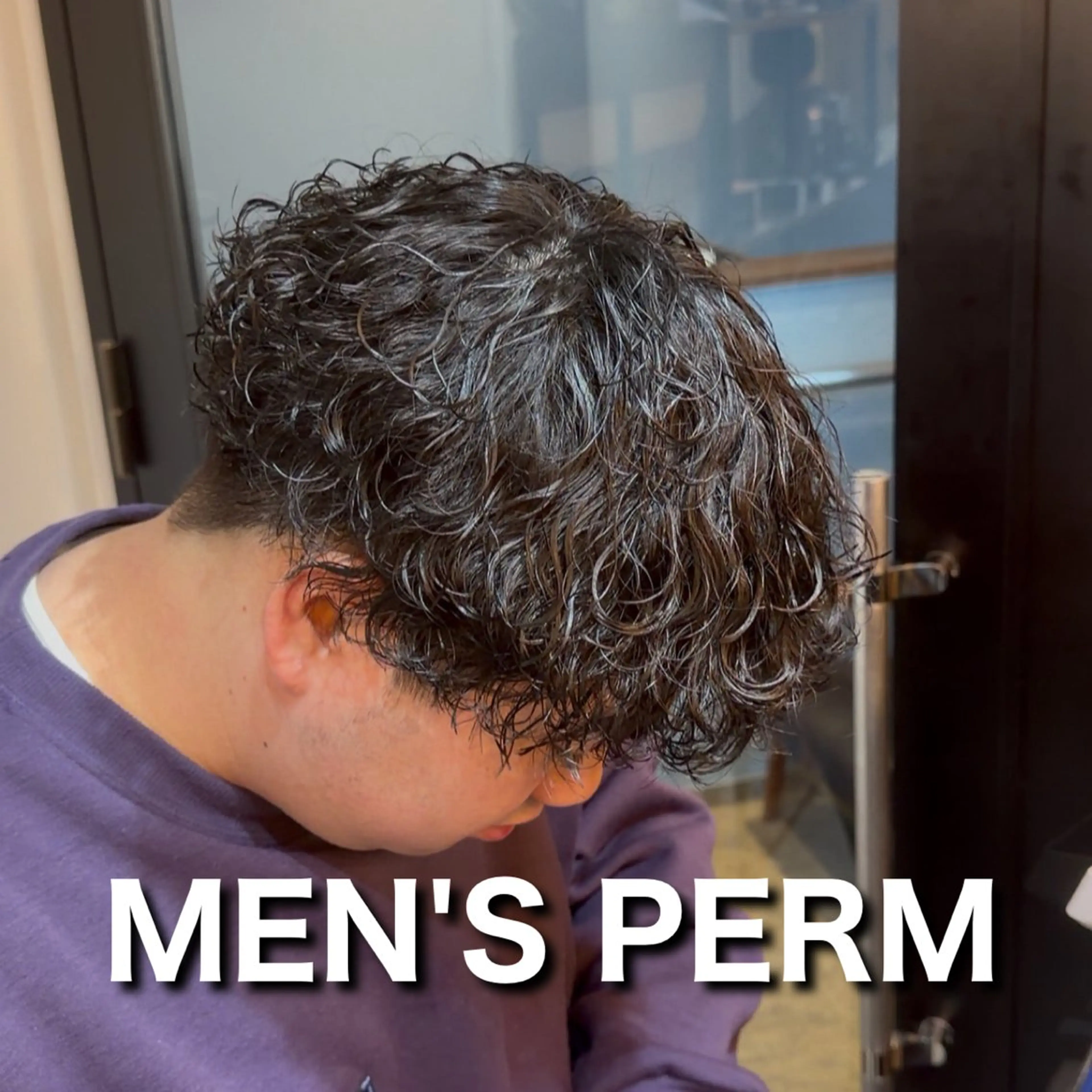 ショート パーマ メンズ マッシュ メンズパーマ 刈り上げ 波巻きパーマ カット パーマ メンズ特化/ショート /ツイスパ/結希のヘアスタイル