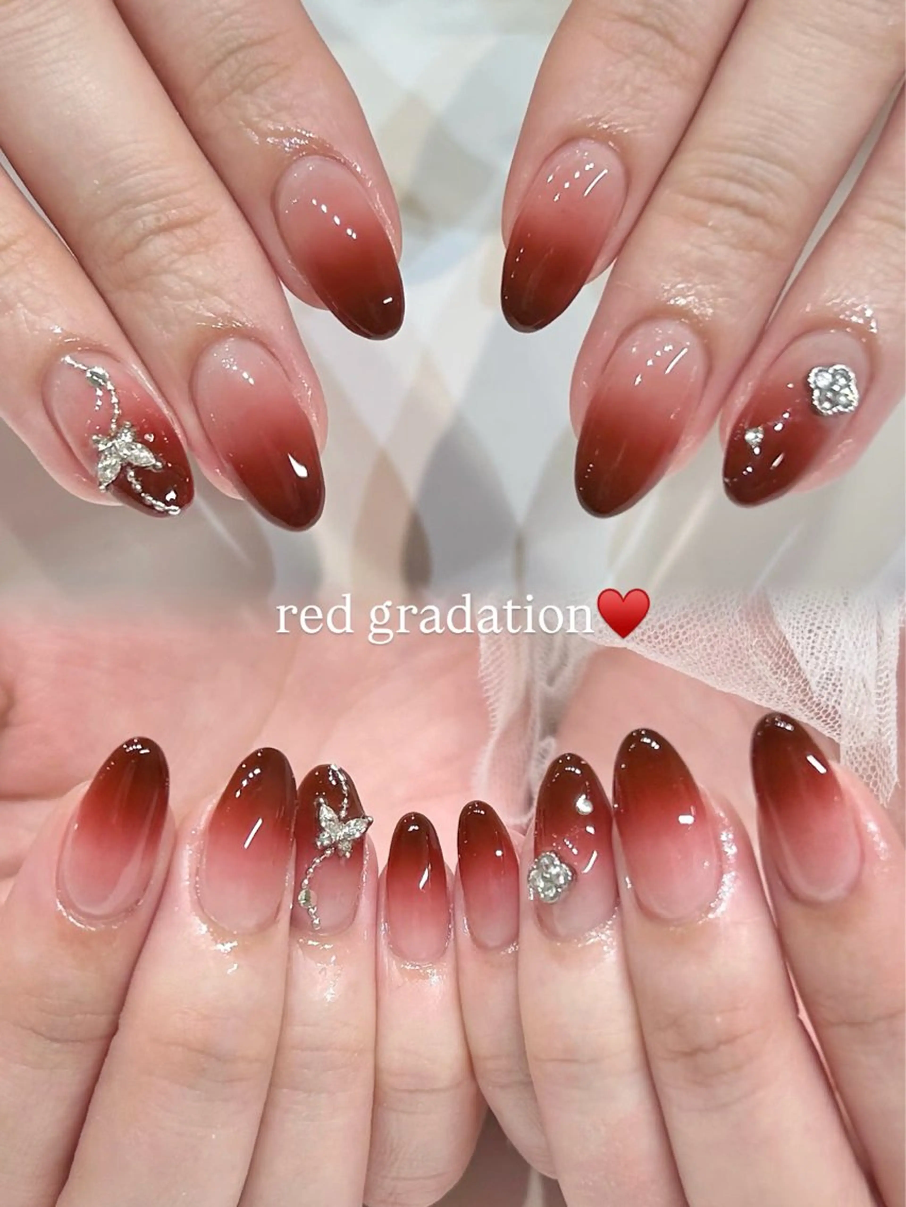 ネイル ボルドー ジェルネイル パラジェル シンプルネイル 春ネイル ハンドネイル 🎀チーク/ちゅるん 🫧chisa🎀のネイルデザイン