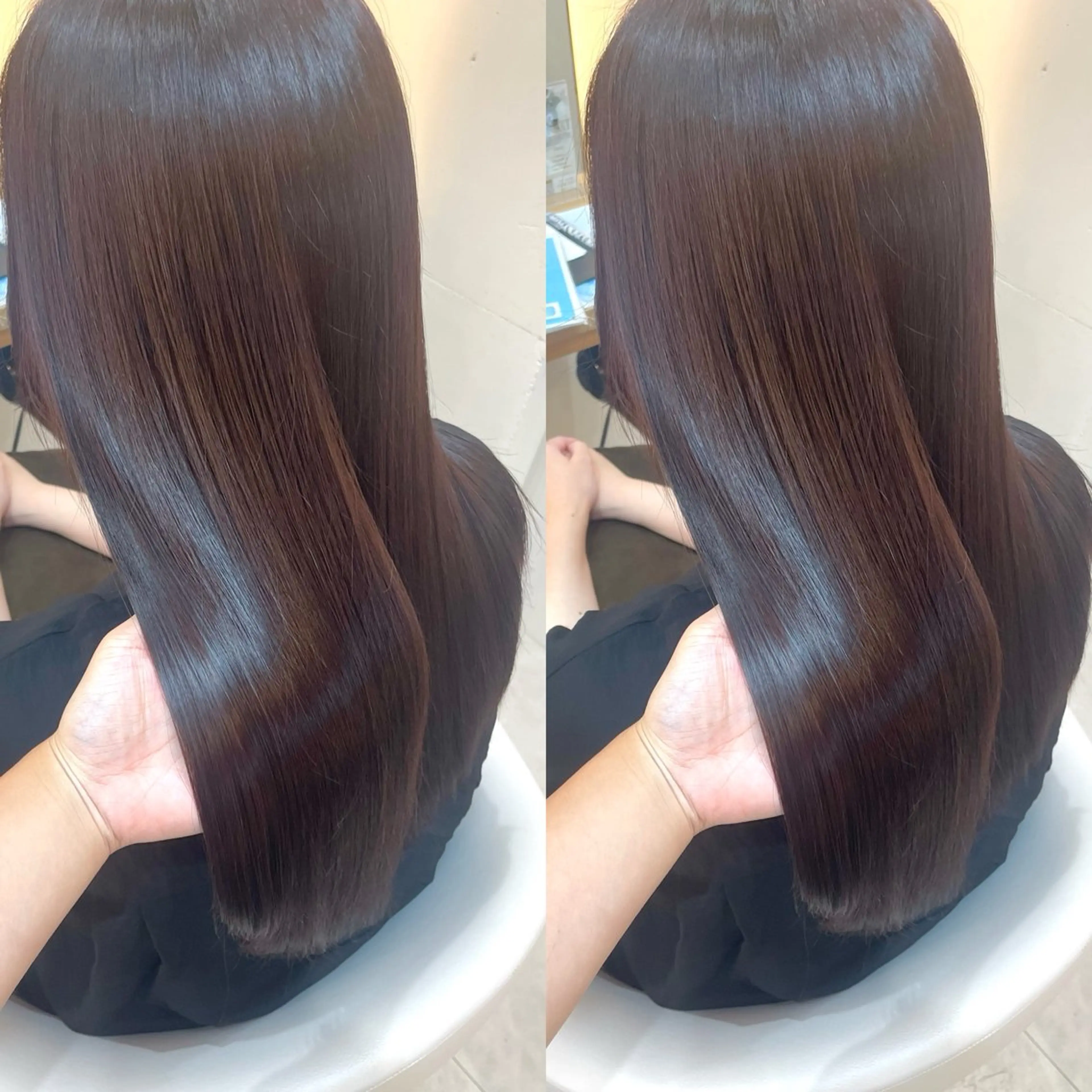 ロング カラー カット ヘアカラー トリートメント ヘアセット ブリーチ無しダブル カラー🦕まどかのヘアスタイル