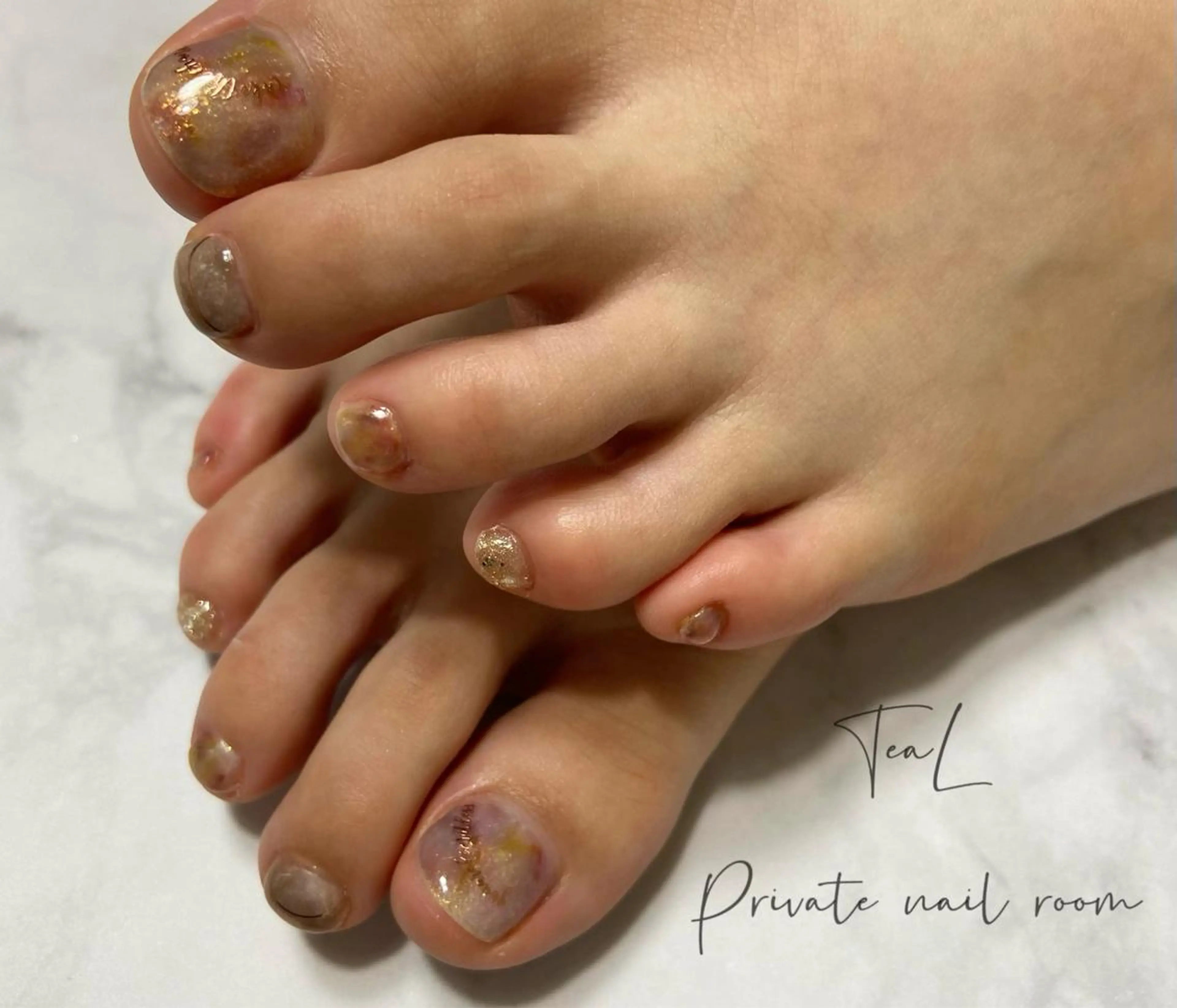 ネイル フットネイル TeaL nailのネイルデザイン