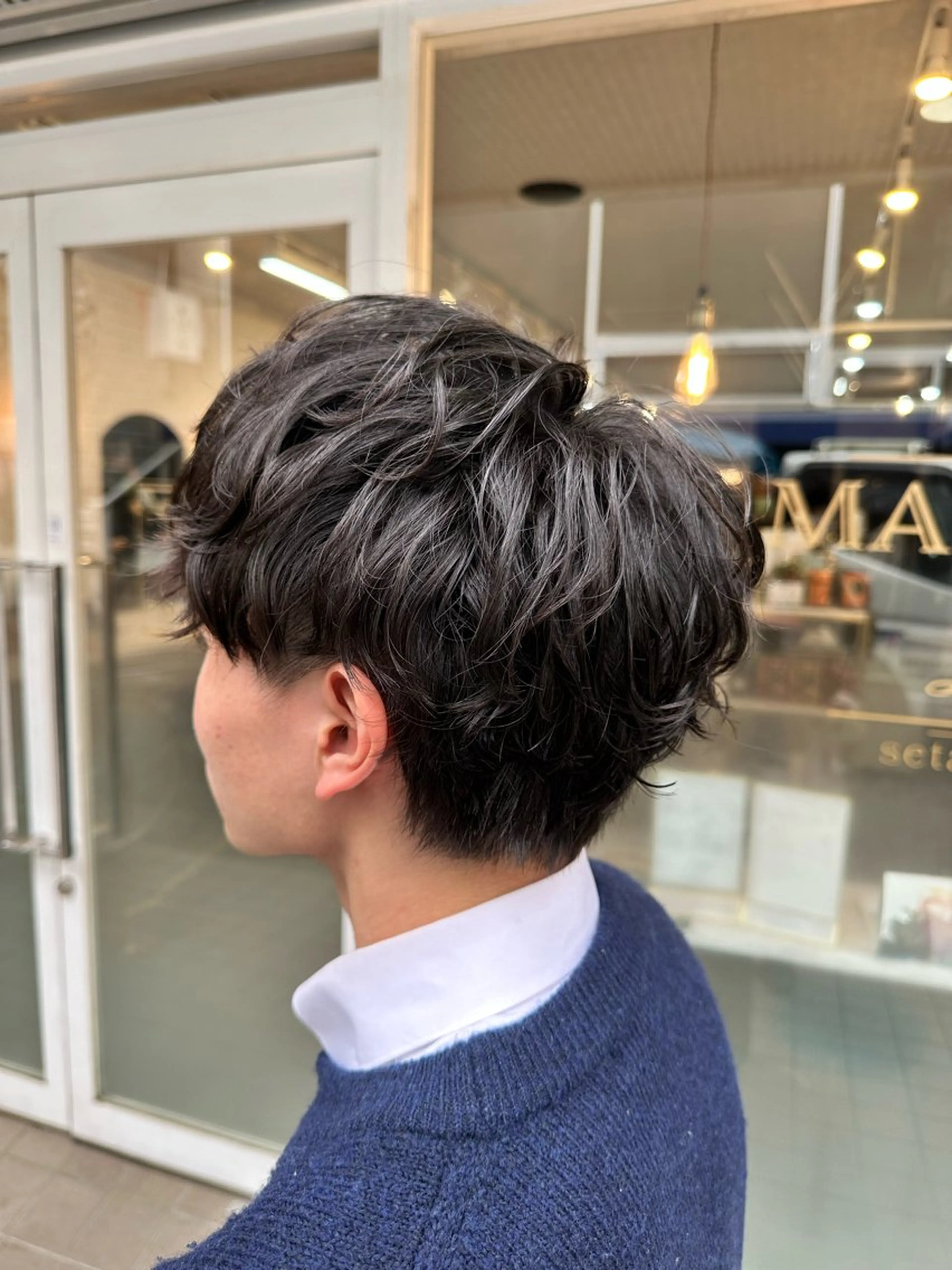 パーマ メンズ カット パーマ 菊地　智 【LAZO】千歳船橋のヘアスタイル