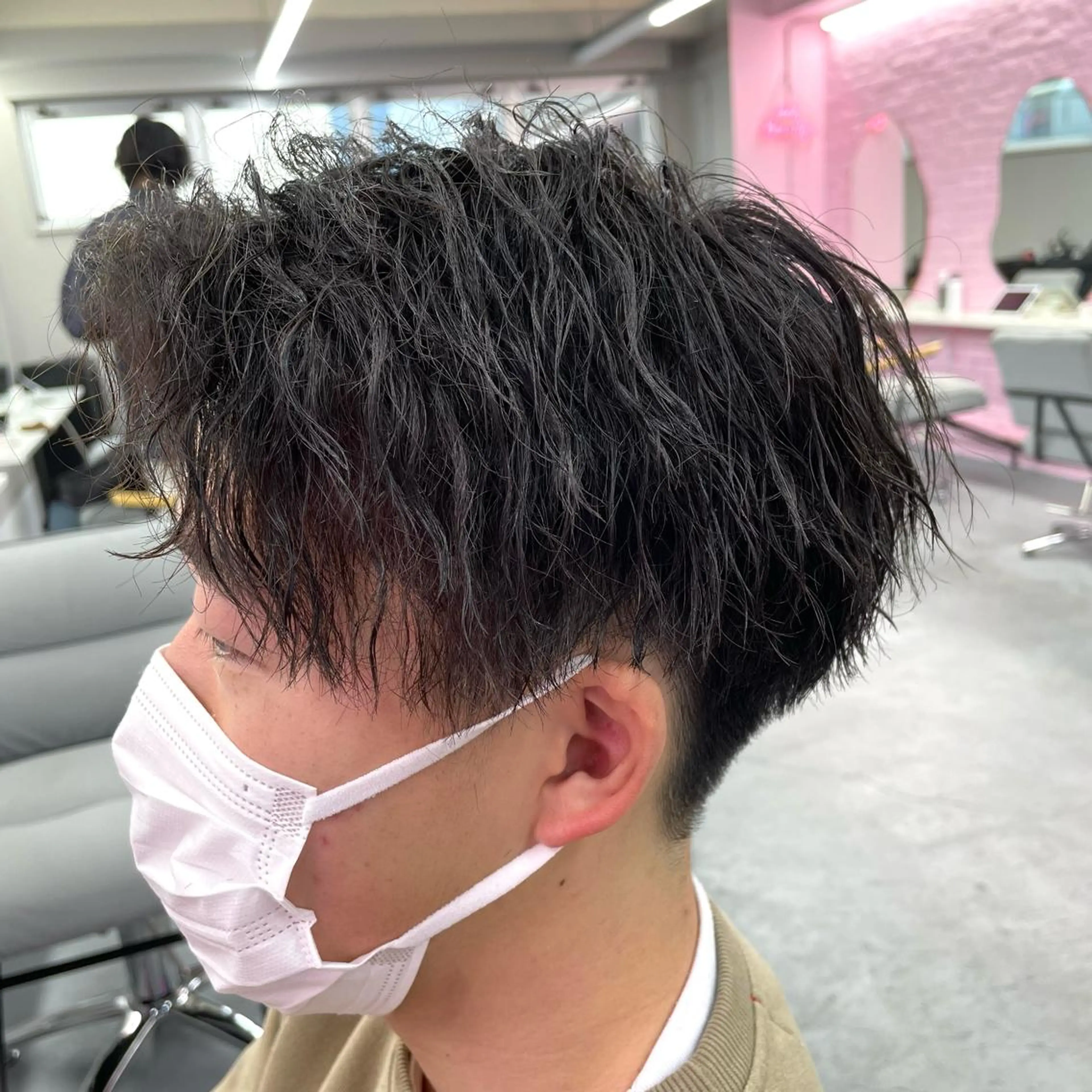 パーマ メンズ カット メンズ特化/パーマ/ ブリーチ/福島 千颯のヘアスタイル