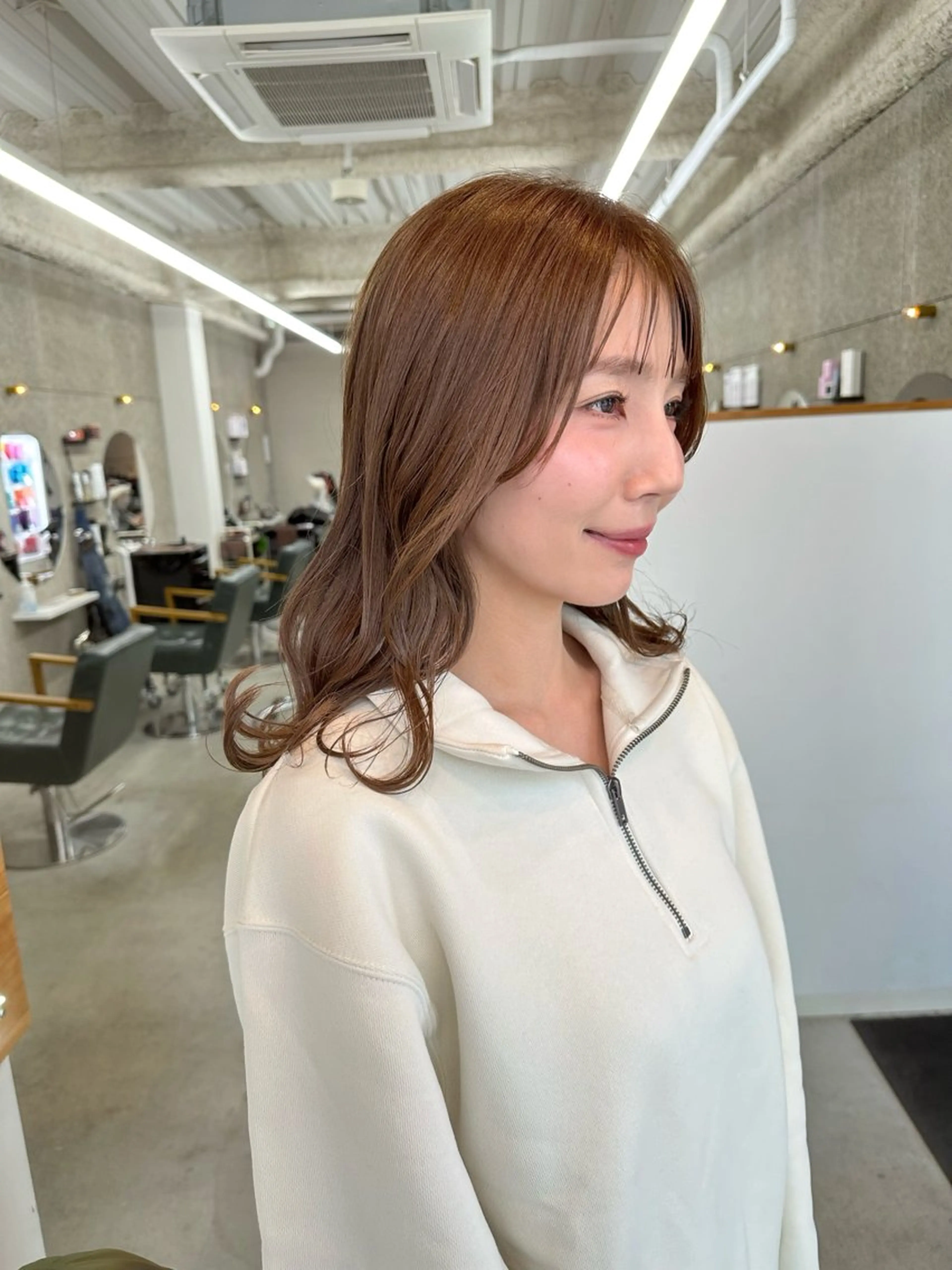 ミディアム カラー カット ヘアカラー トリートメント 八谷 将平のヘアスタイル