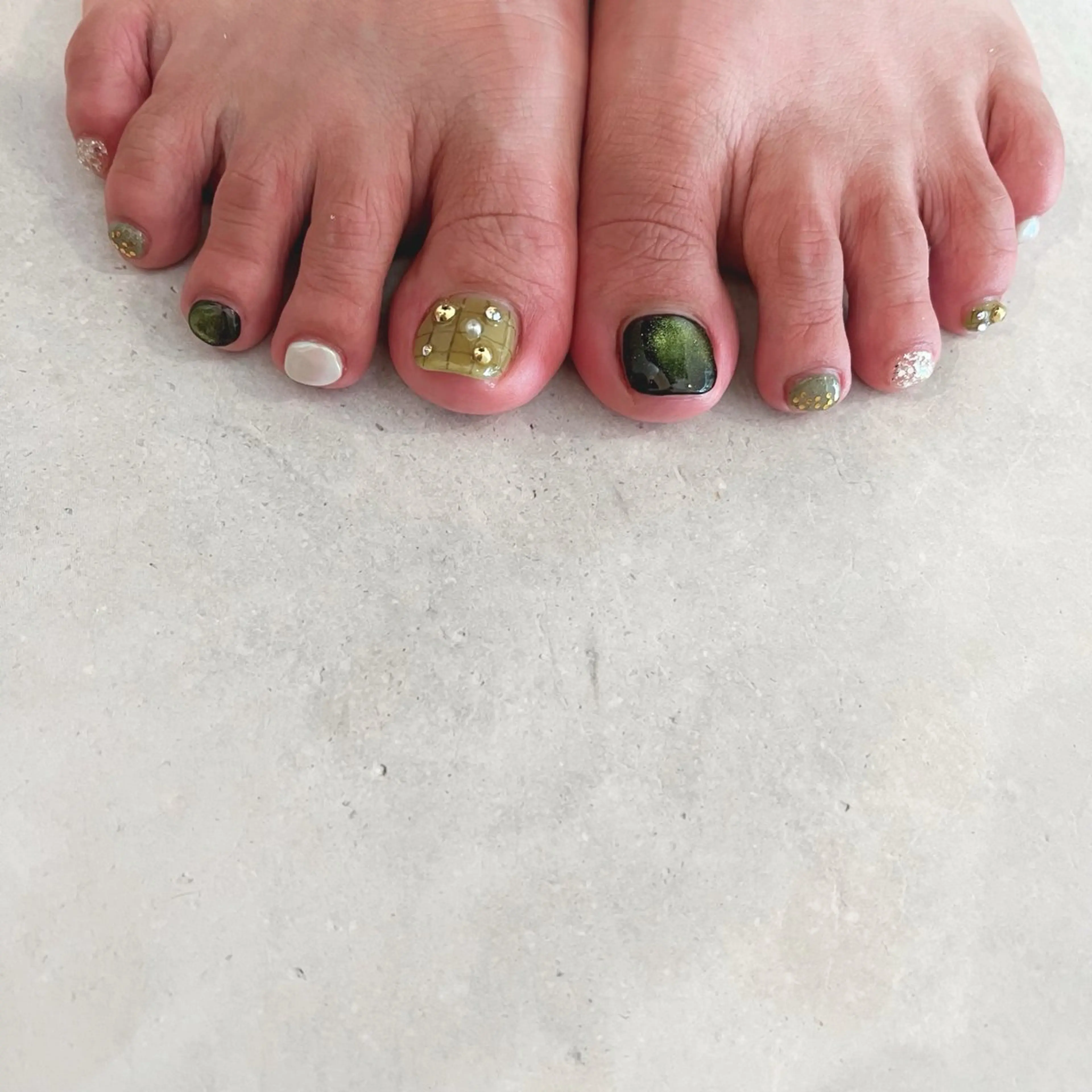 ネイル フットネイル K Aのネイルデザイン