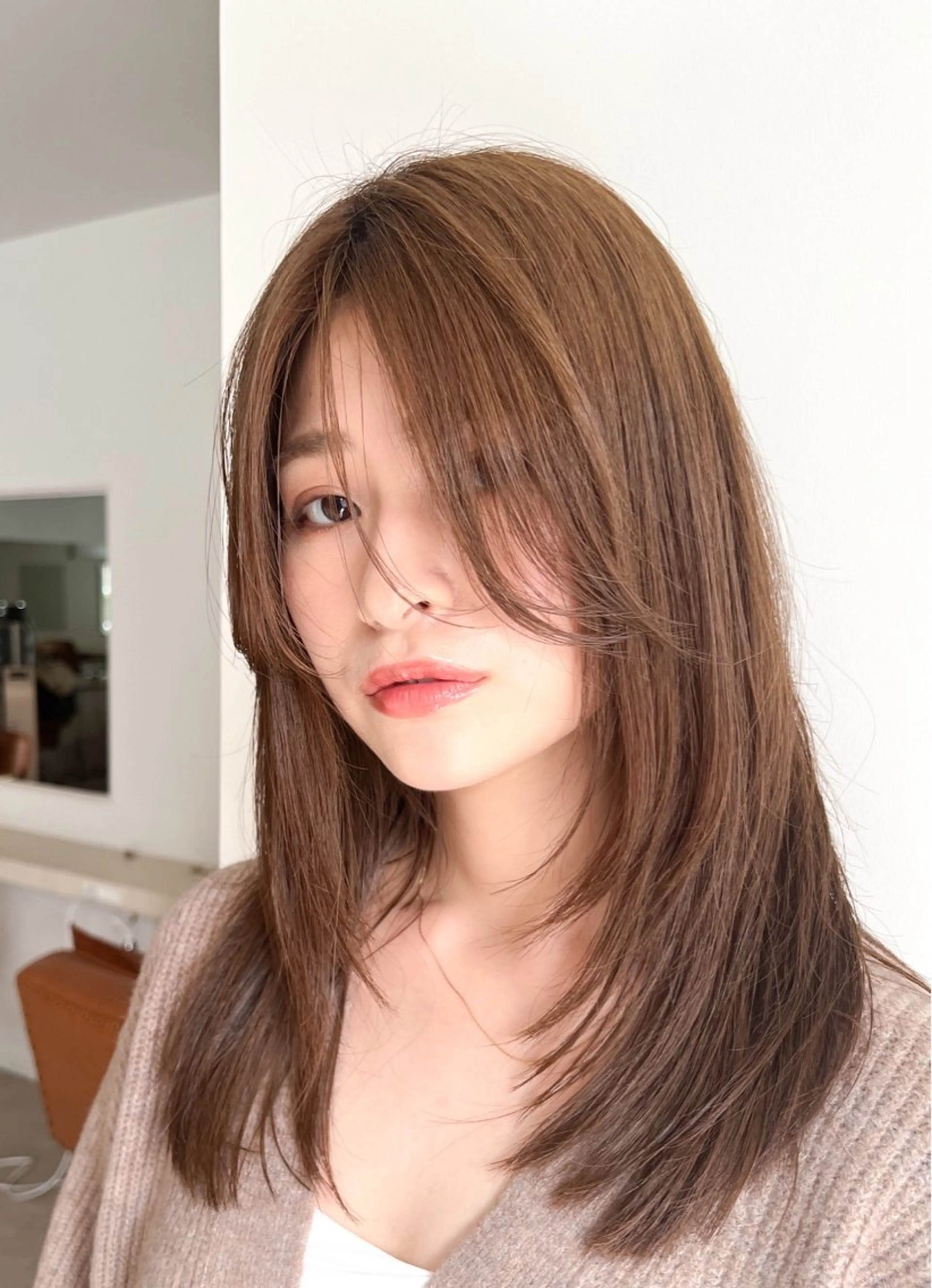 ミディアム 縮毛矯正 /横山陸人のヘアスタイル