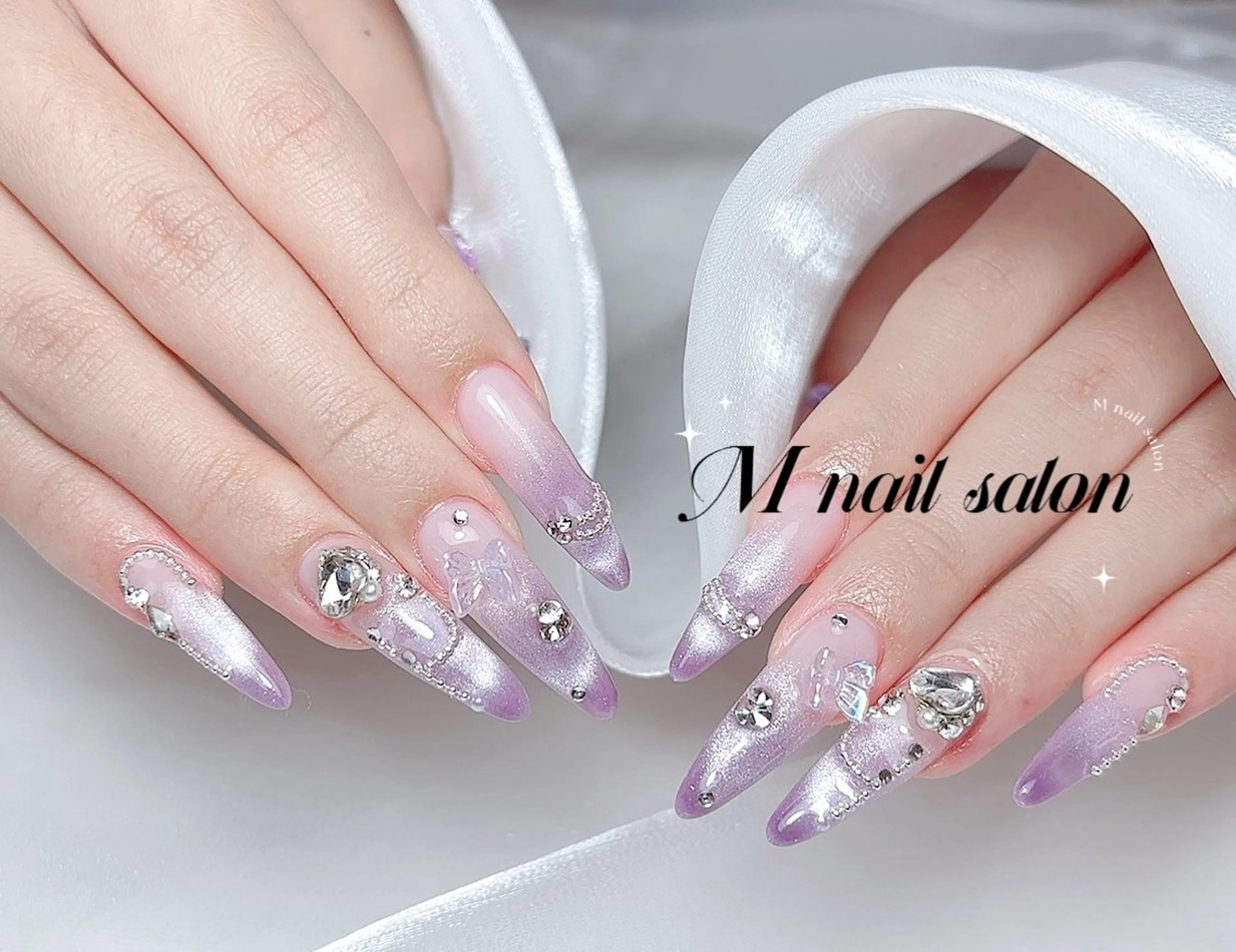ネイル ハンドネイル M🌷nail 長さだし専門店のネイルデザイン