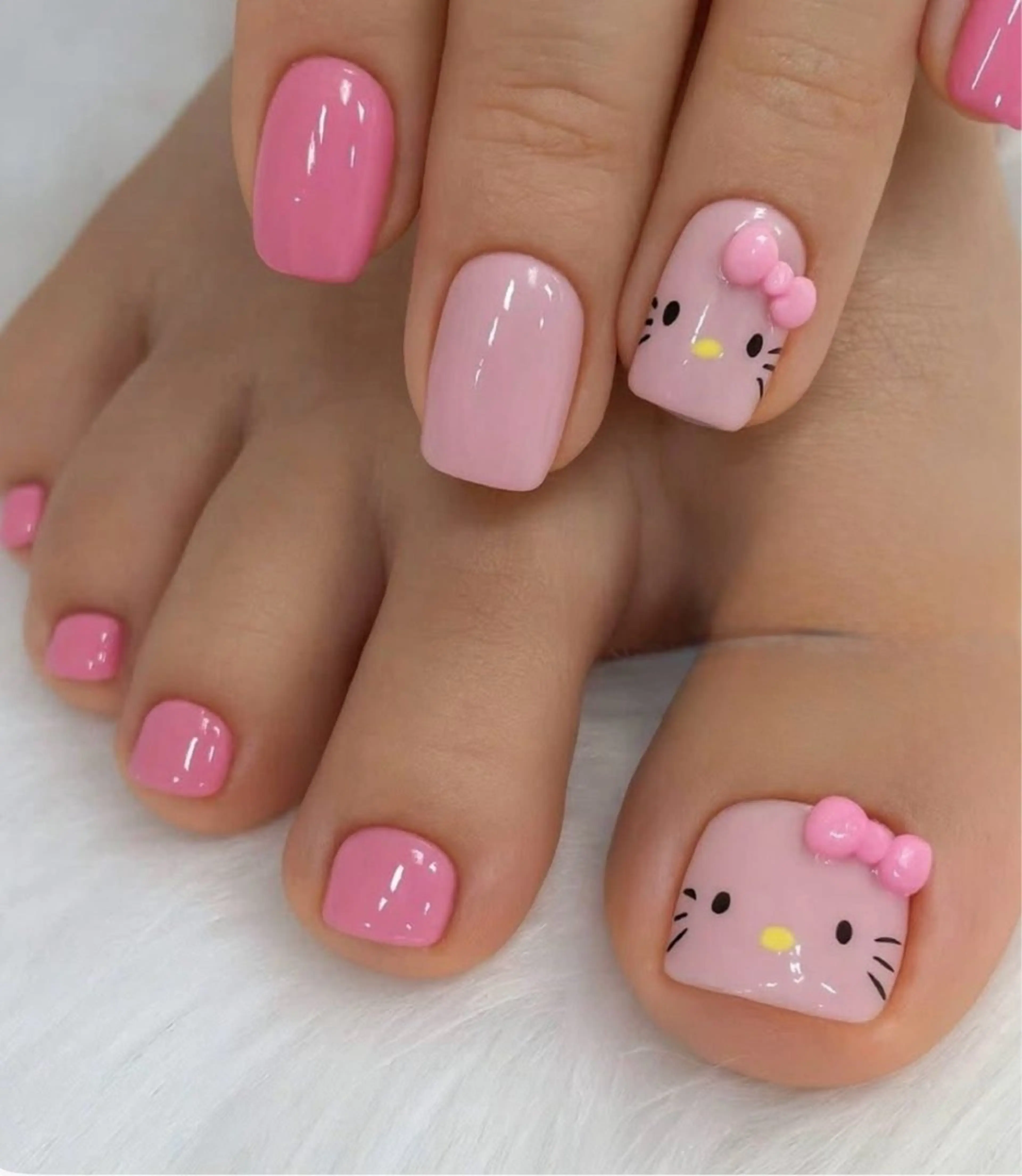 キッズ ネイル チークネイル フットネイル グラデーション 韓国ネイル 持ち込み Kawaii Nail Salon所属・YURI NAIL NARITAのネイルデザイン