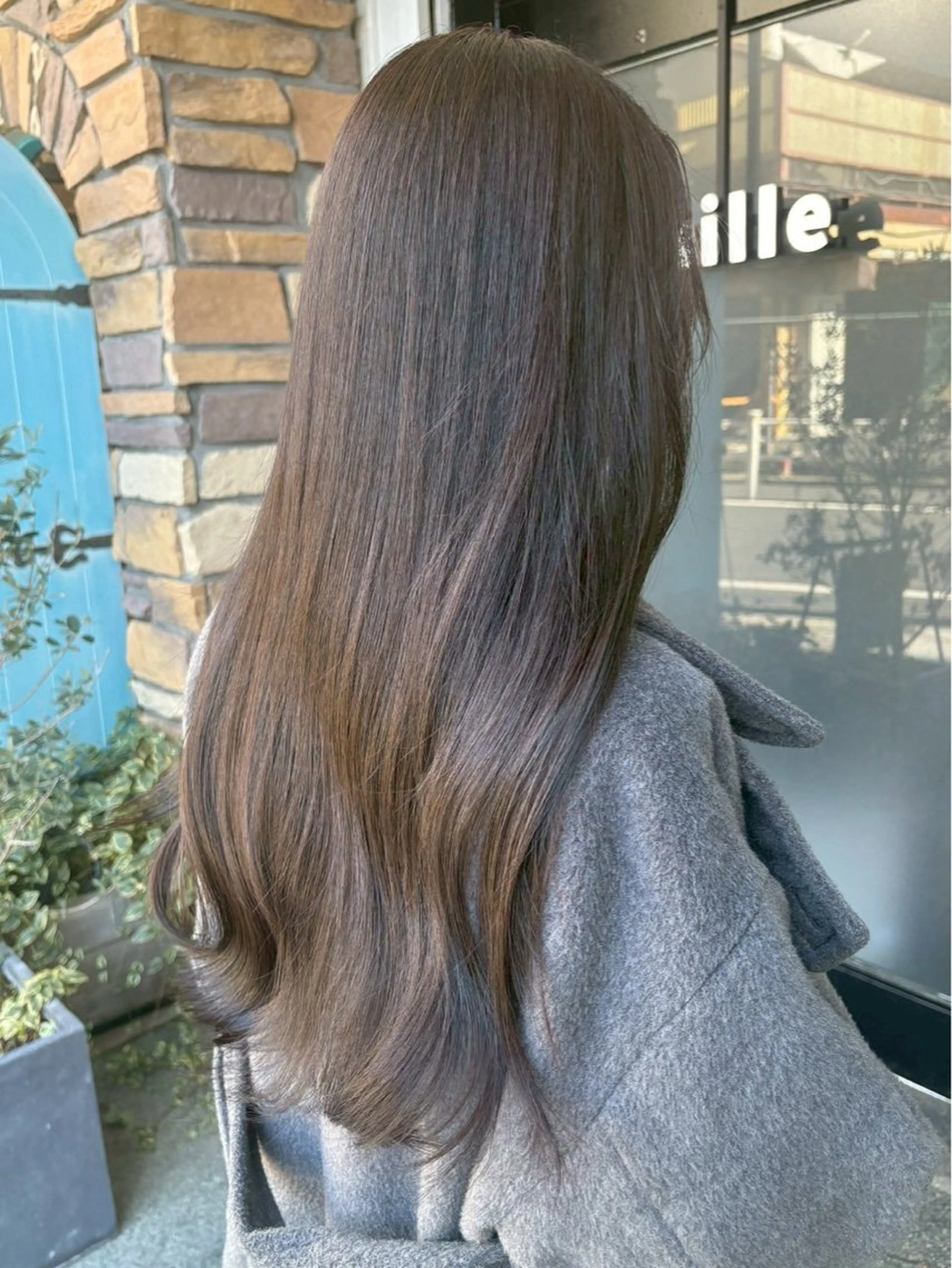 ロング カラー カット ヘアカラー トリートメント ハイトーン/韓国風/ 艶髪/吉祥寺のヘアスタイル