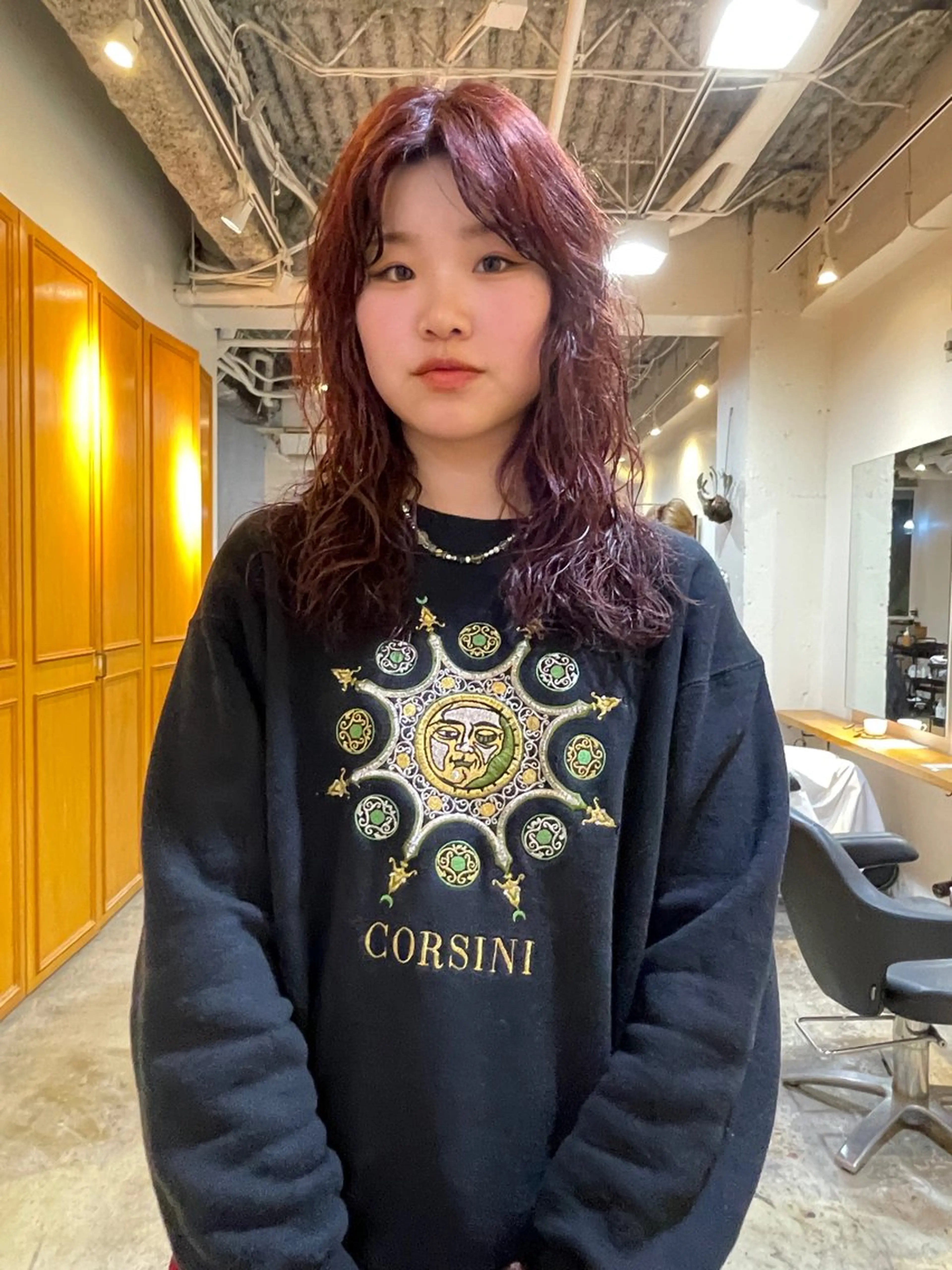 セミロング カラー パーマ セミロングパーマ カット ヘアカラー パーマ トリートメント レイヤー／似合わせ TAKUYAのヘアスタイル