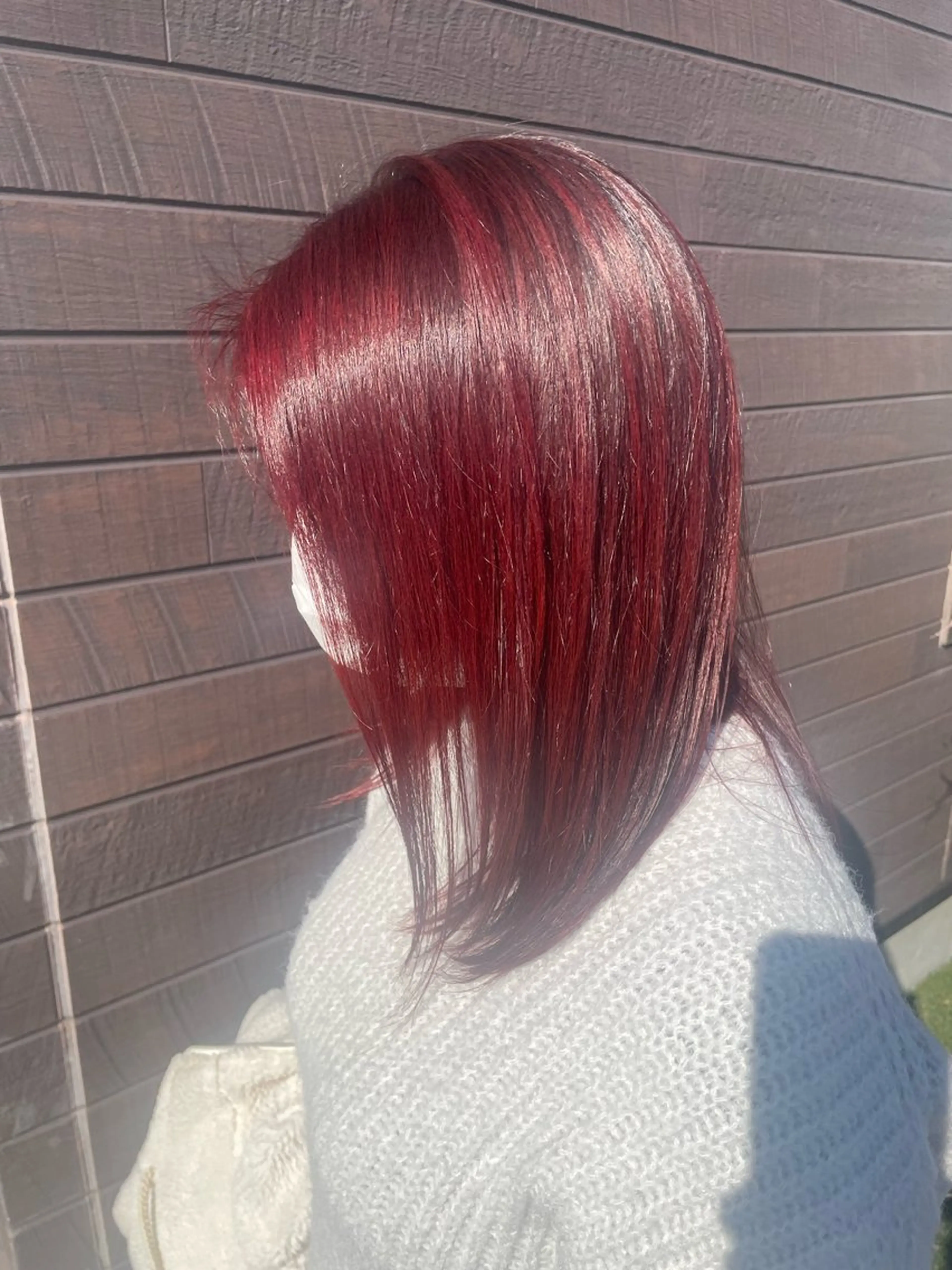 セミロング カラー 雨宮 なおのヘアスタイル