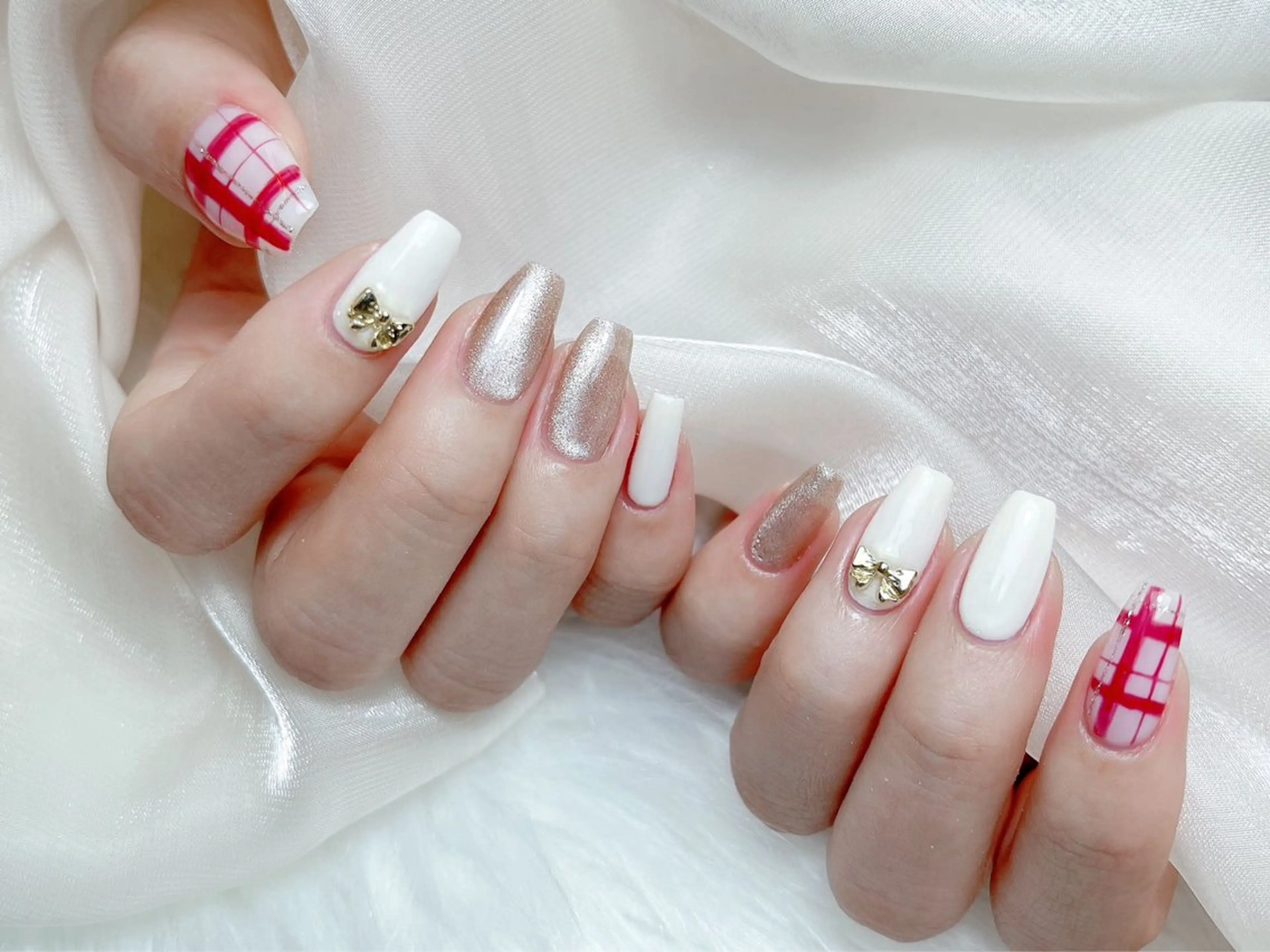 ネイル ハンドネイル M🌷nail 長さだし専門店のネイルデザイン