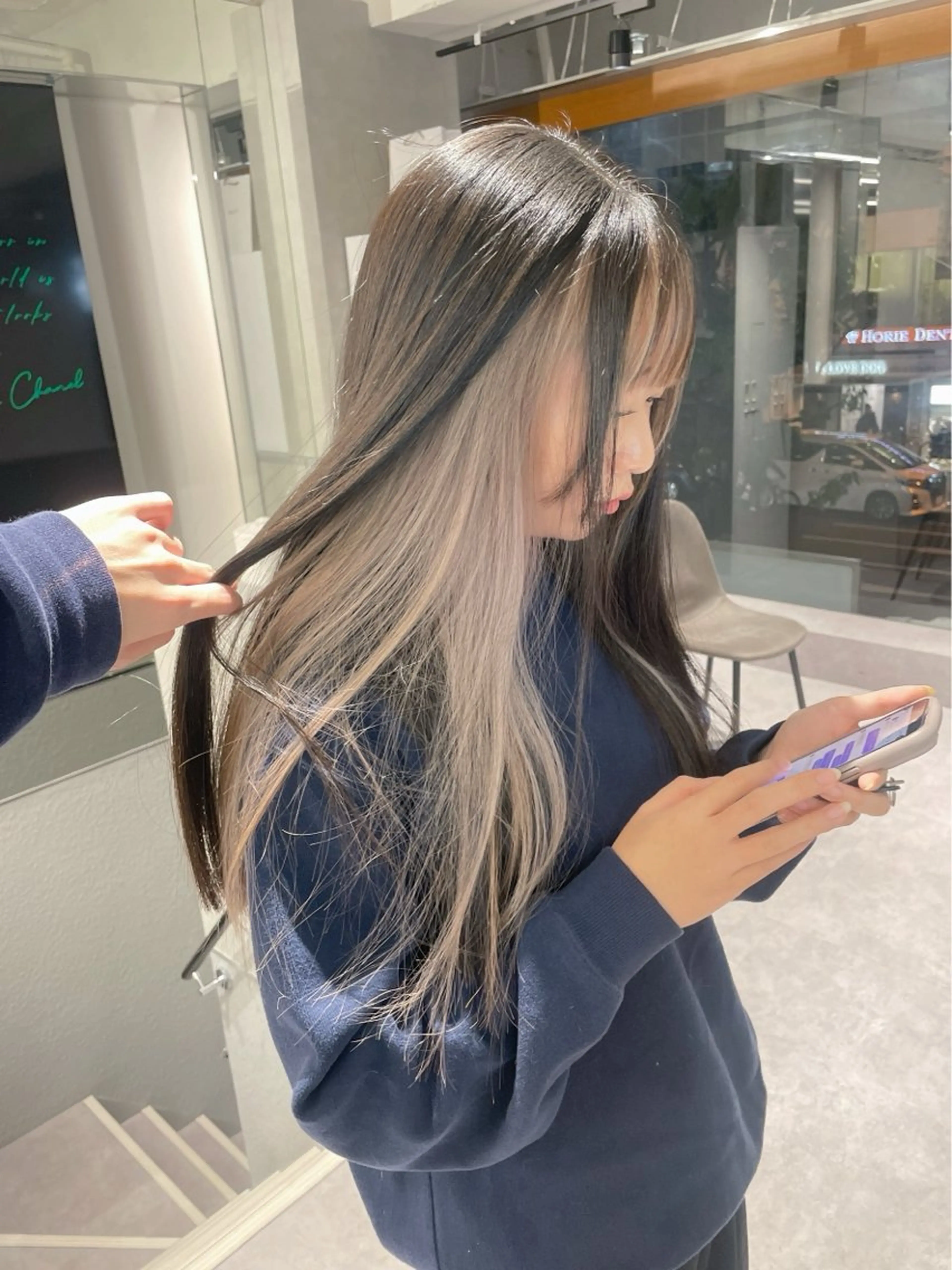 カラー 渡辺春衣 ♡デザインカラーのヘアスタイル