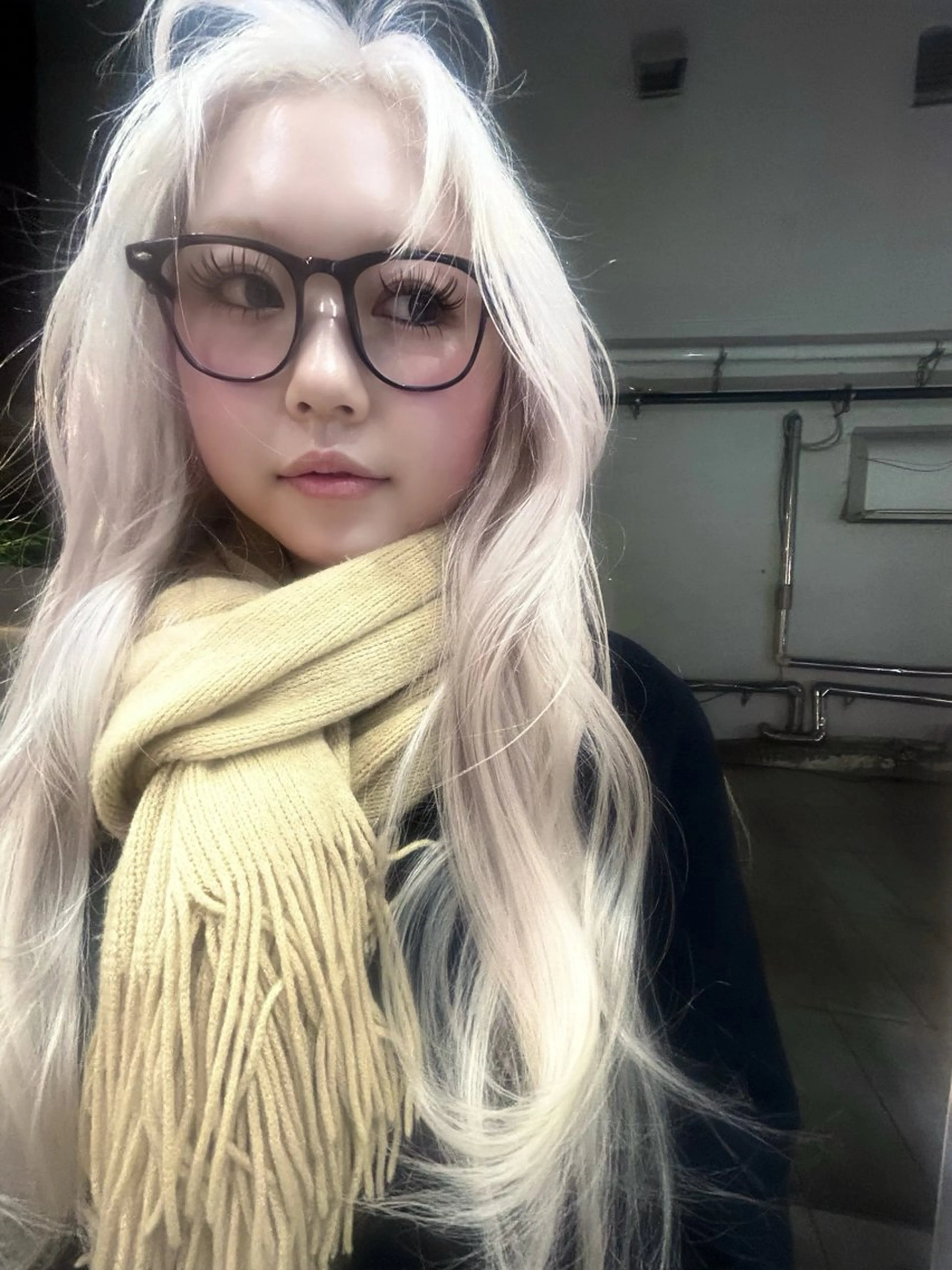 ロング カラー ブリーチ ブロンド ハイトーンカラー ホワイトブロンド cope’u ROWEN所属・🪽デザインカラー/ ブリーチ/陽向🪽のヘアスタイル