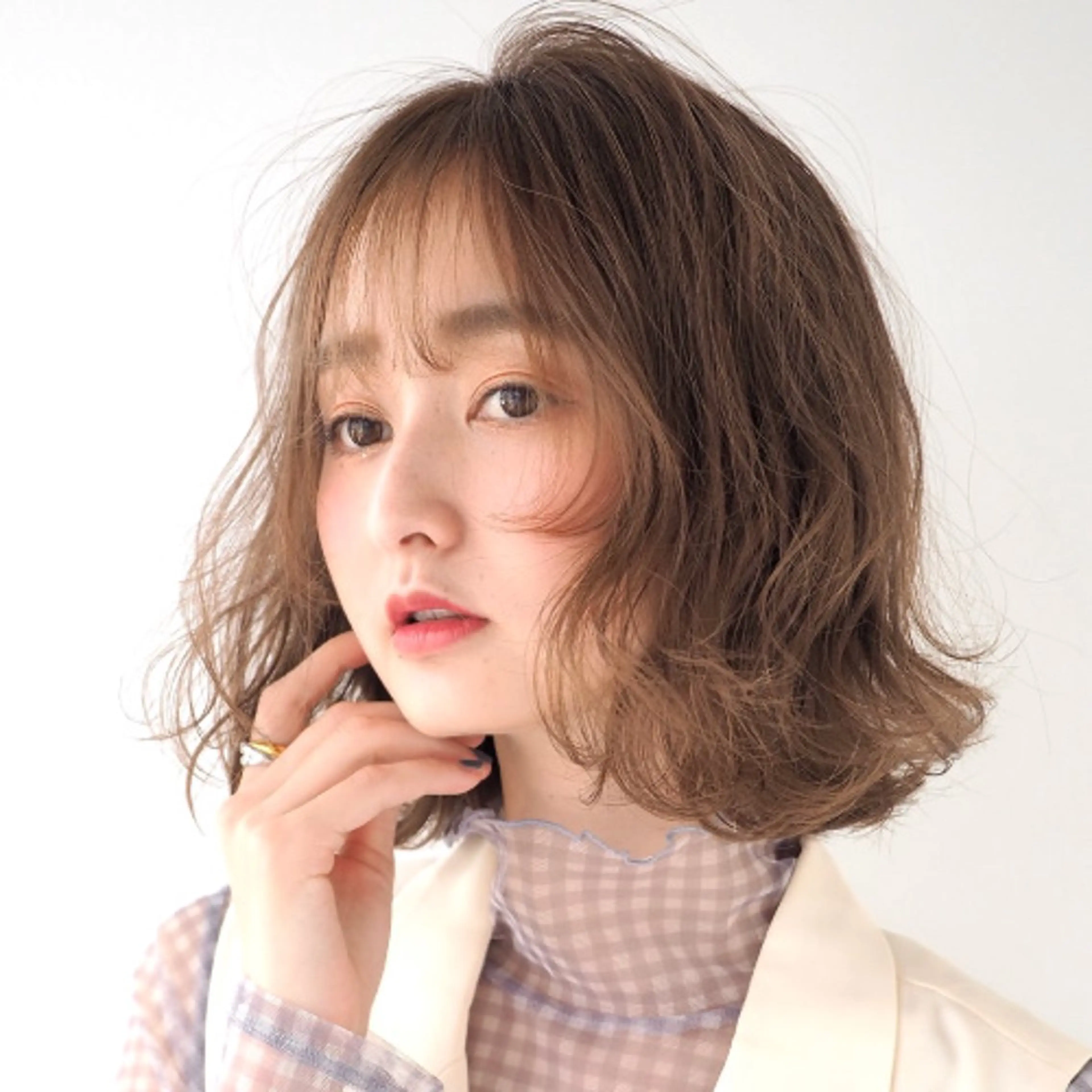 ショート カラー パーマ ボブ メンズカット/ 江下翔瑛のヘアスタイル