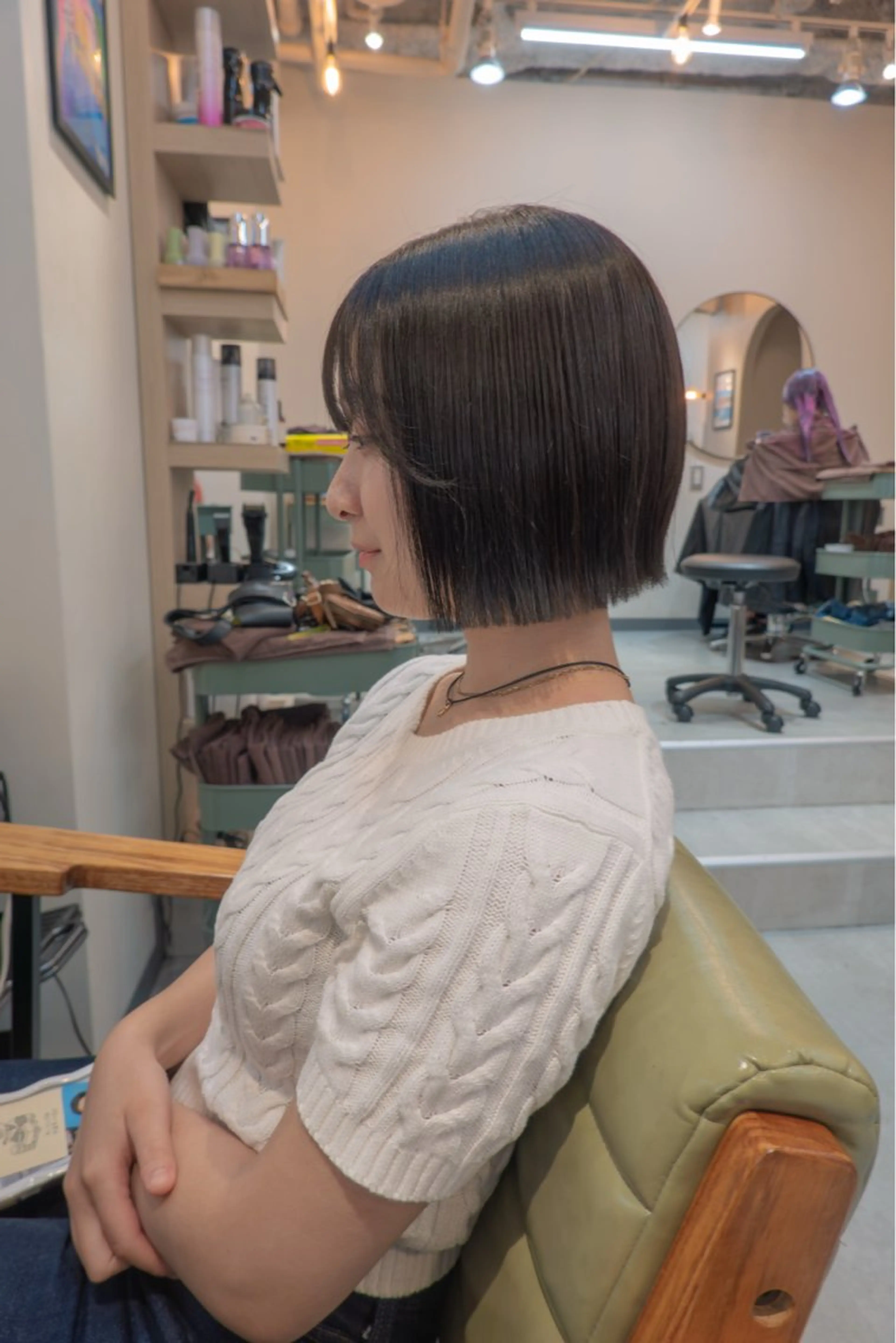 ミディアム 【ボブ】縮毛矯正/ 船橋駅5分/鈴木杏美のヘアスタイル