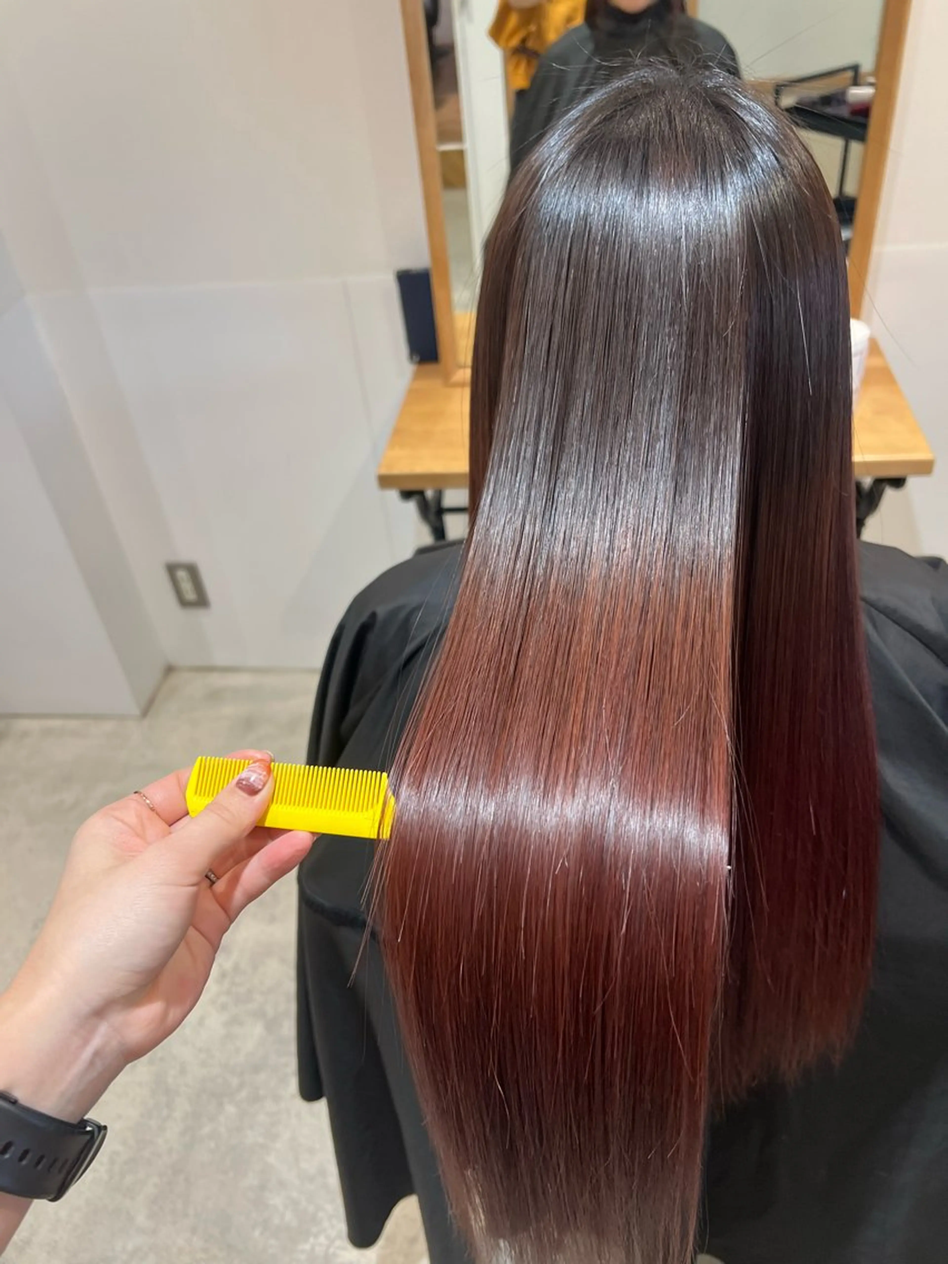 🫧カット＋髪質改善ストレート🫧＋保湿トリートメント付き❣️の写真