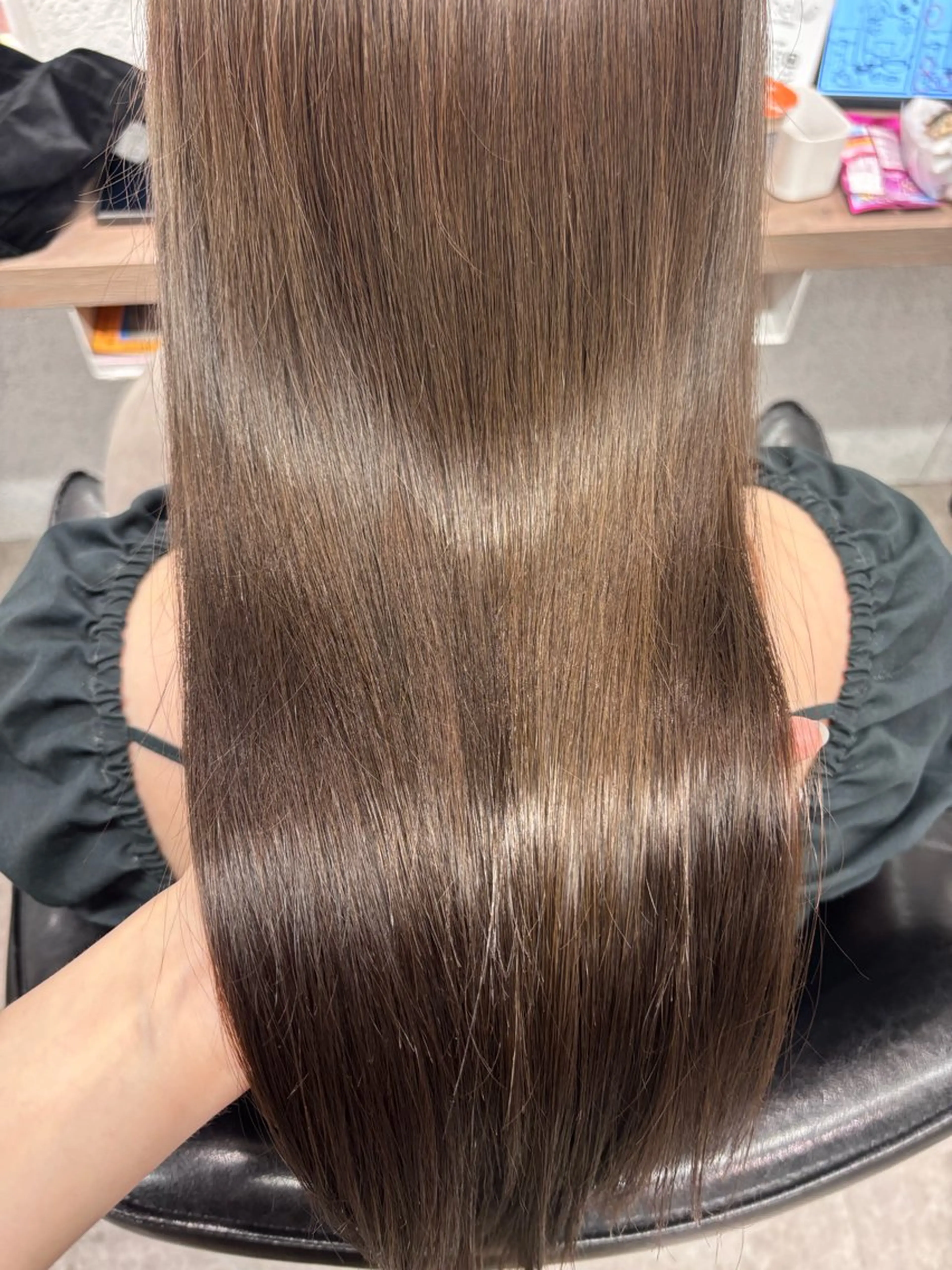 ロング カラー ベージュカラー 透明感カラー カット ヘアカラー ボブ/透明感カラー/ 髪質改善/🌙/ルナのヘアスタイル