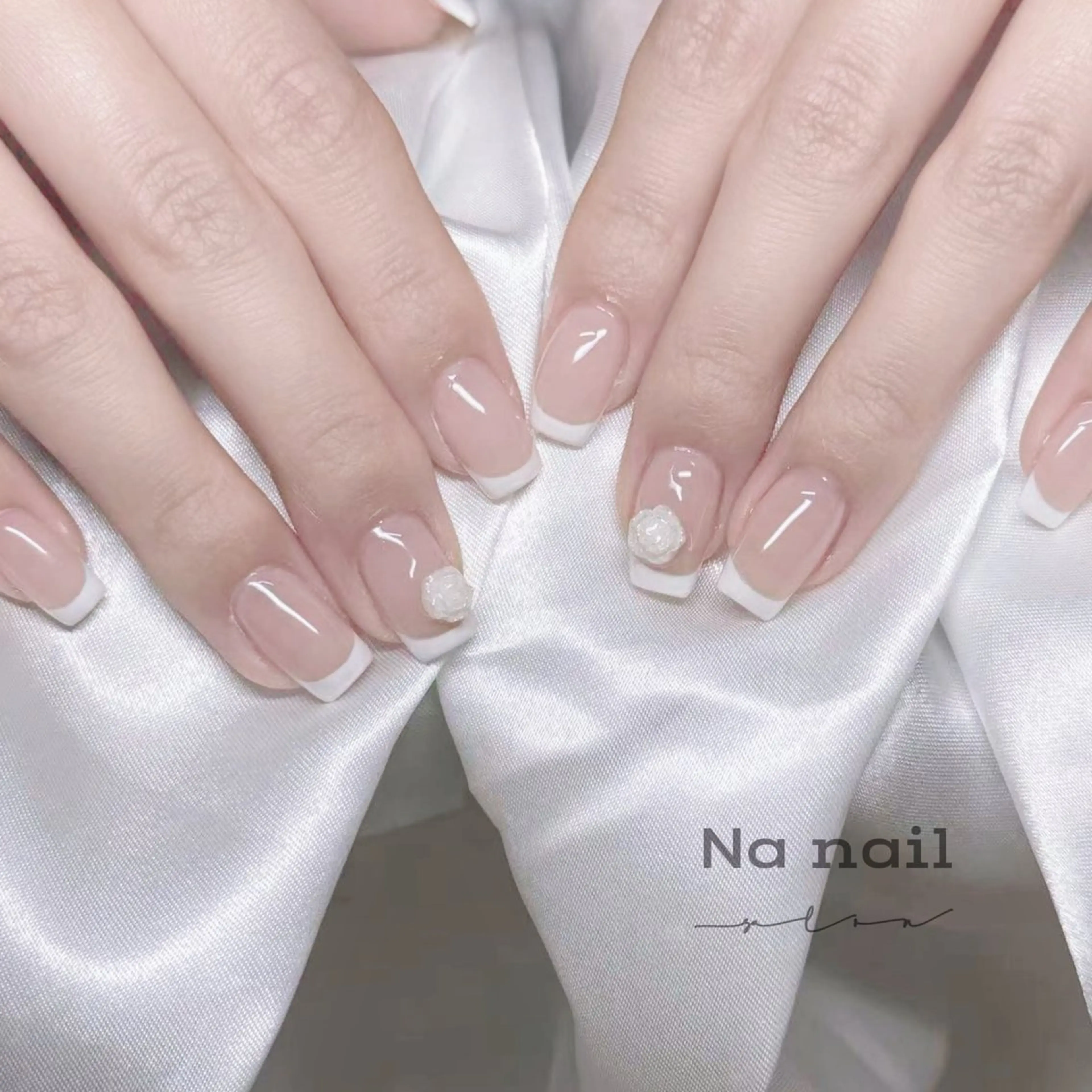 ネイル ホワイト ハンドネイル CC nailのネイルデザイン