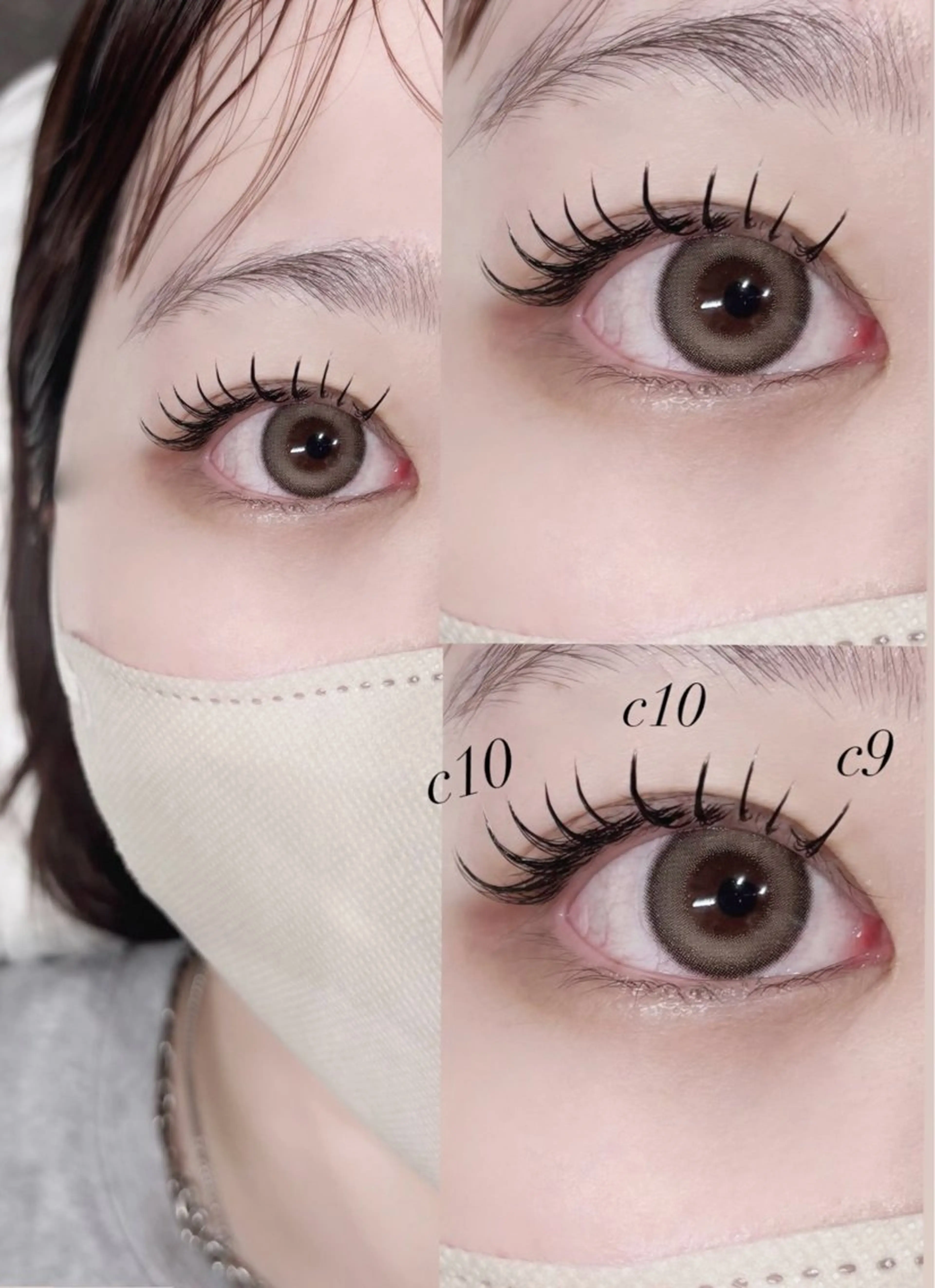 マツエク・マツパ フラットラッシュ ナチュラル 小松 未夢のマツエク・マツパデザイン