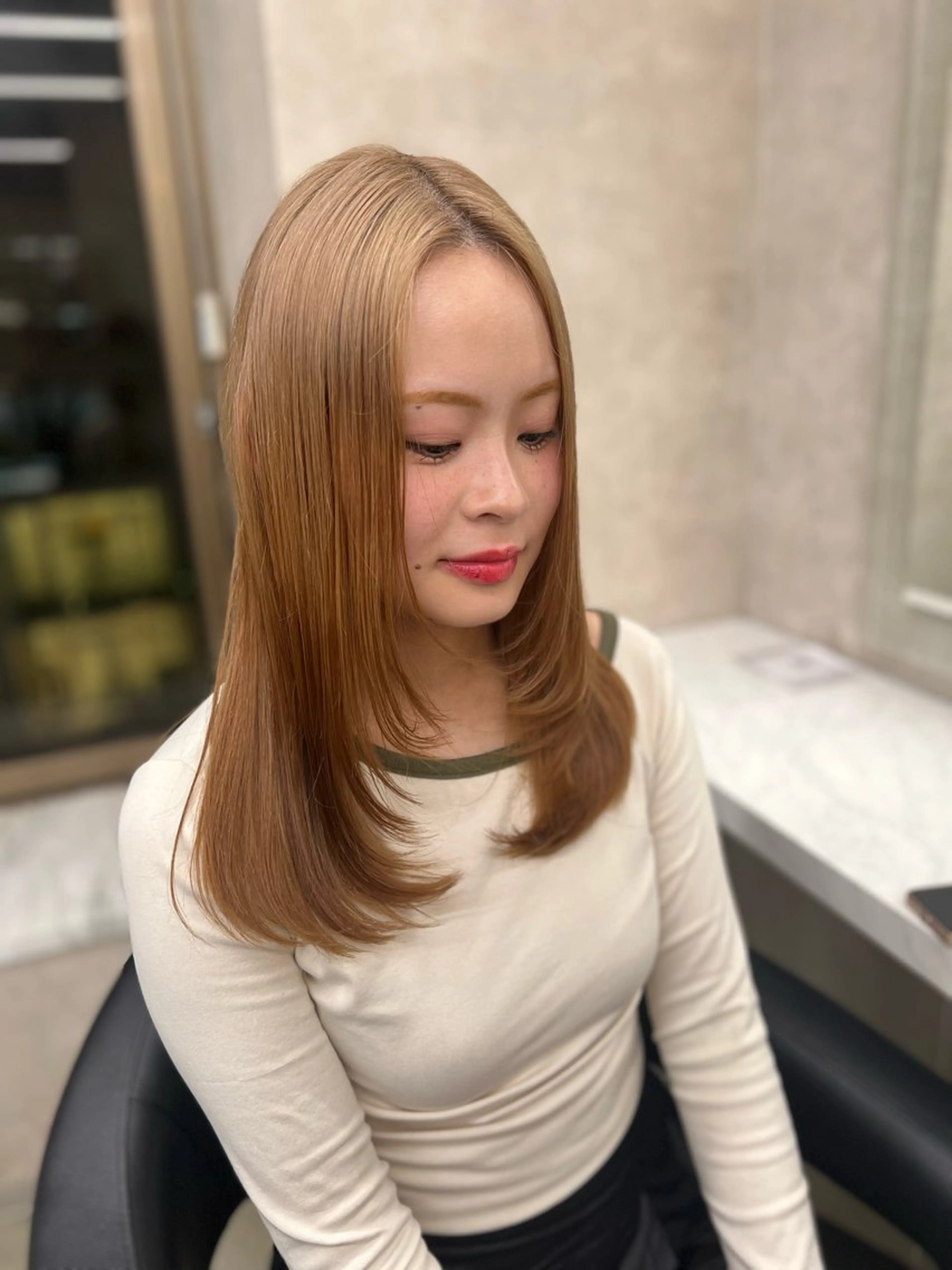 ロング カラー カット ヘアカラー 韓国レイヤーカット /REIのヘアスタイル