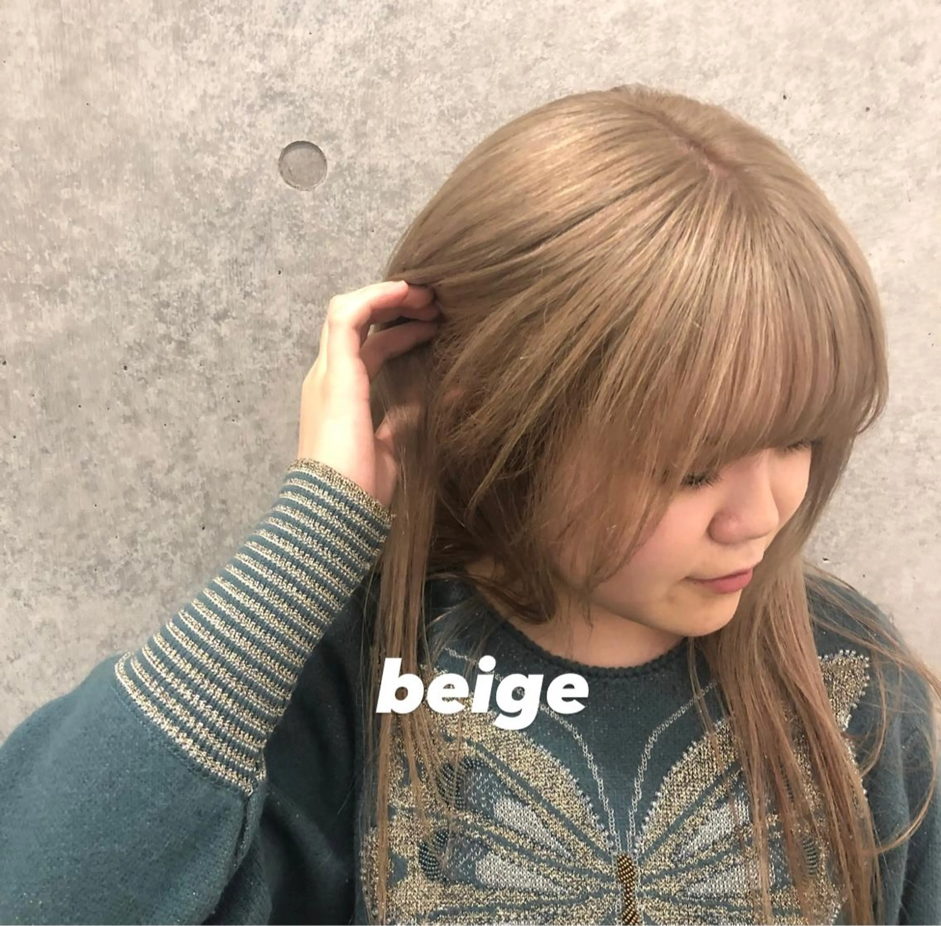 セミロング カラー ヘアアレンジ マツエク・マツパ Miku /ブリーチ/ボブのヘアスタイル