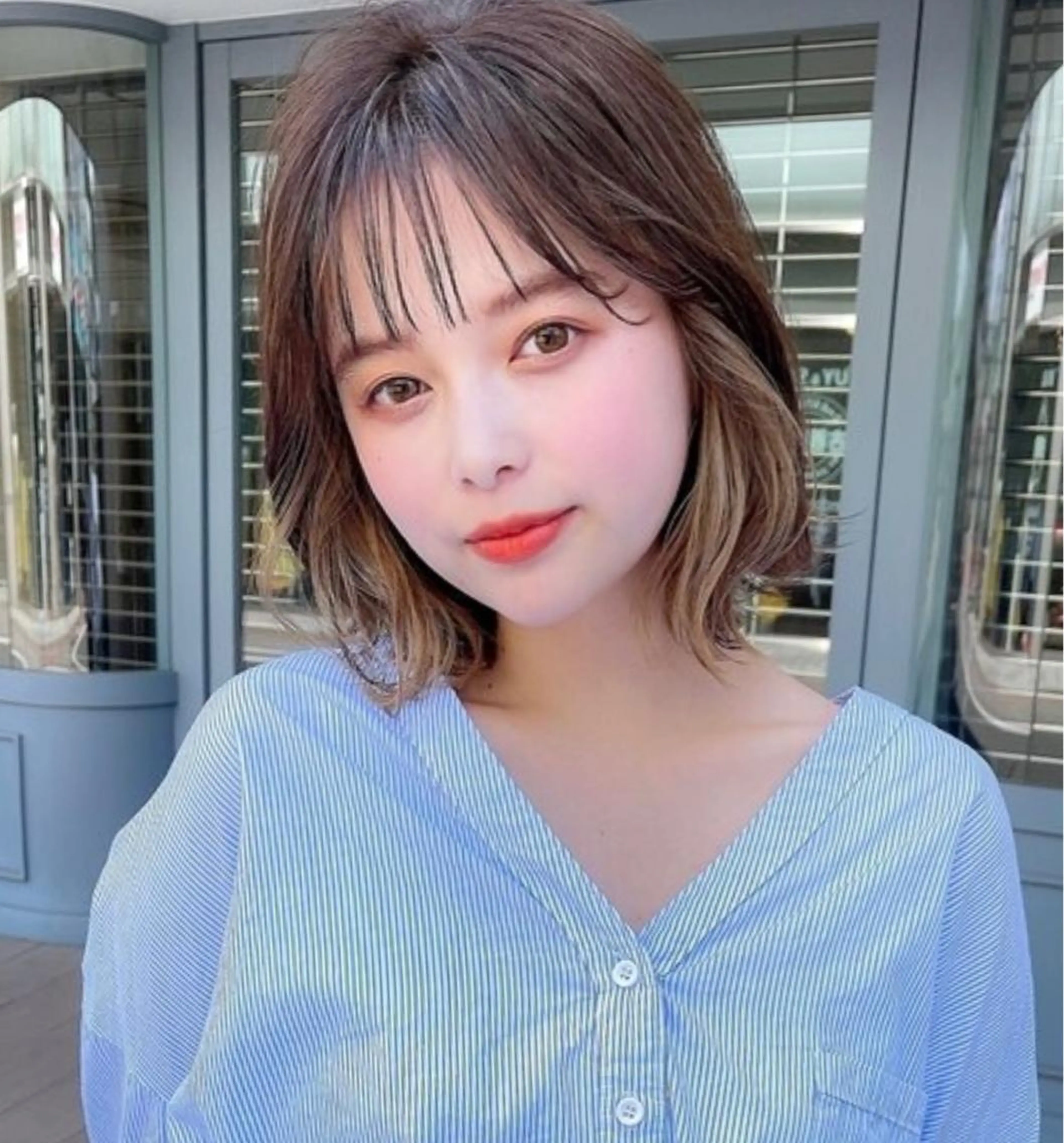 カラー 韓国🇰🇷透明感 ERIのヘアスタイル