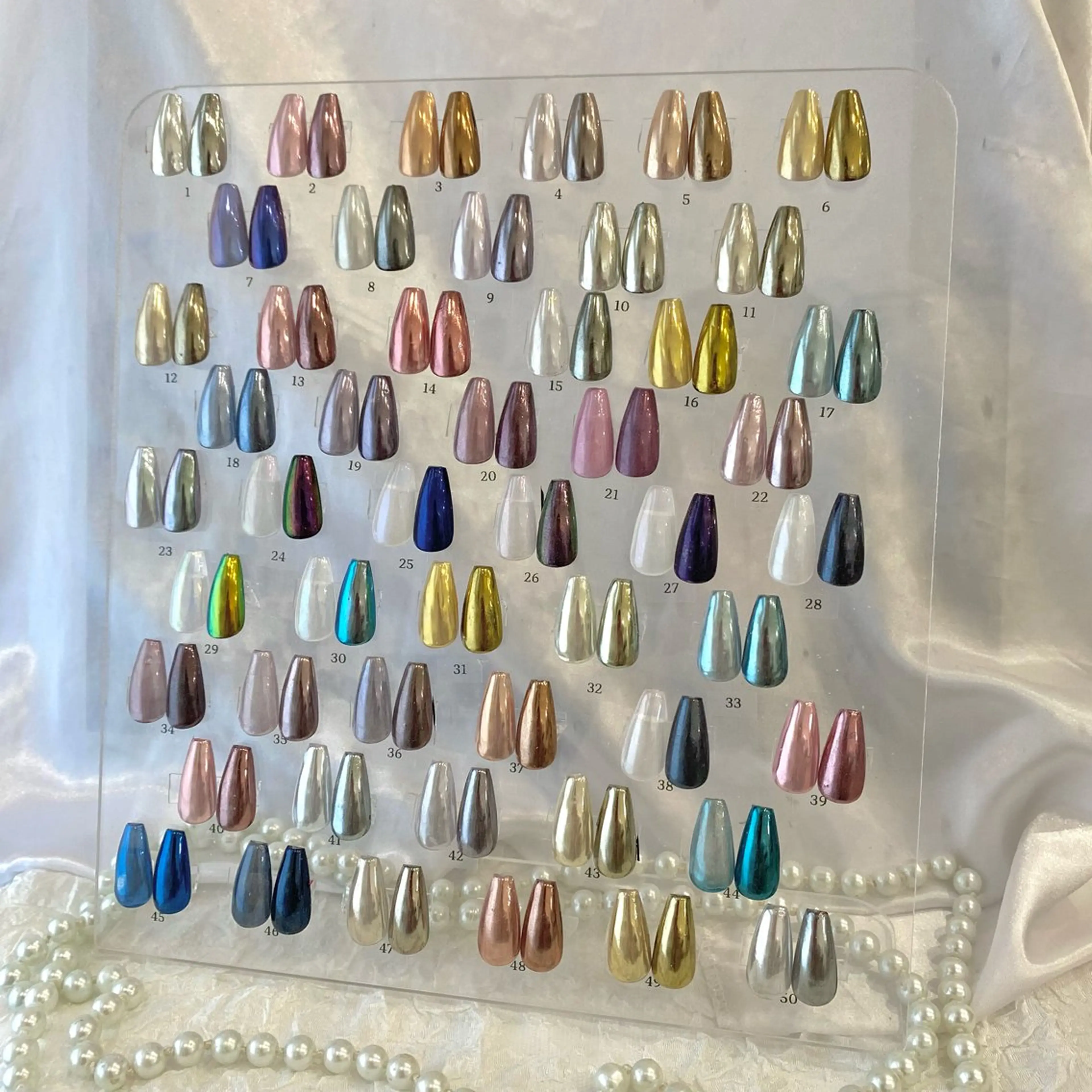 ネイル 長さ出し グラデーション 韓国ネイル ラメ(グリッター) ラメグラデーション M2 BEAUTY ネイル　サロンのネイルデザイン