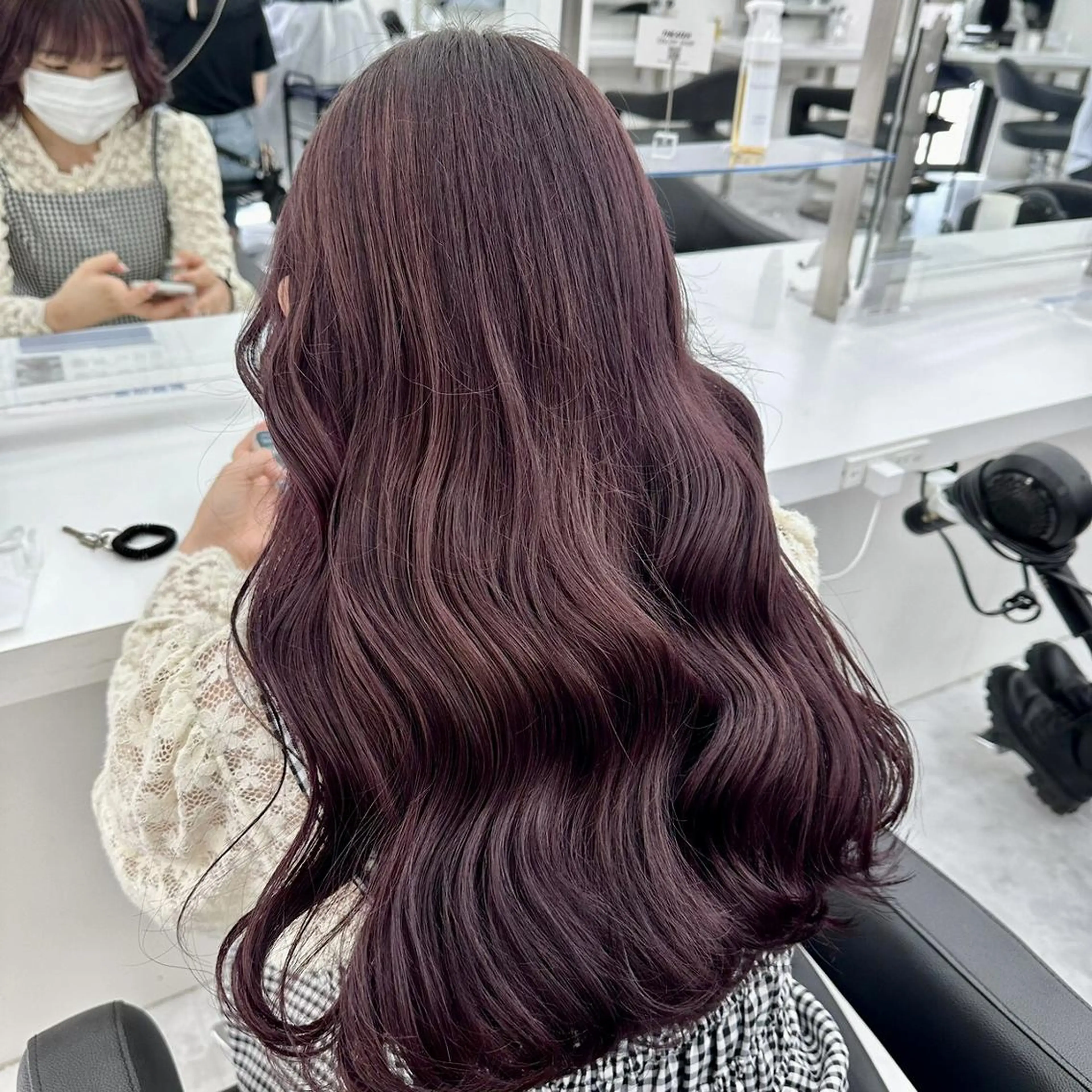 カラー ブリーチなしで叶える 🍒モテ暖色🎀🪽のヘアスタイル