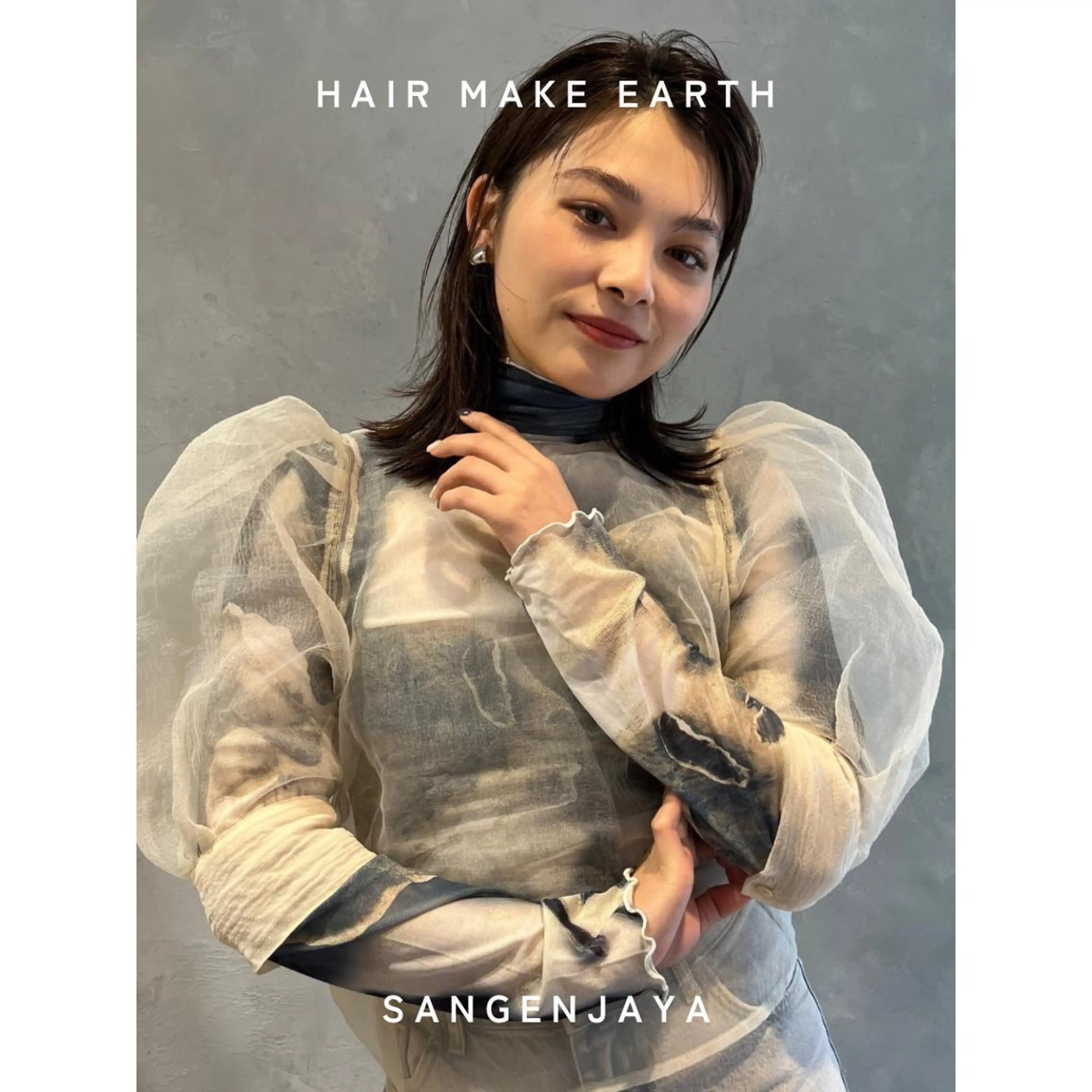 セミロング hair make earth 🪡のヘアスタイル