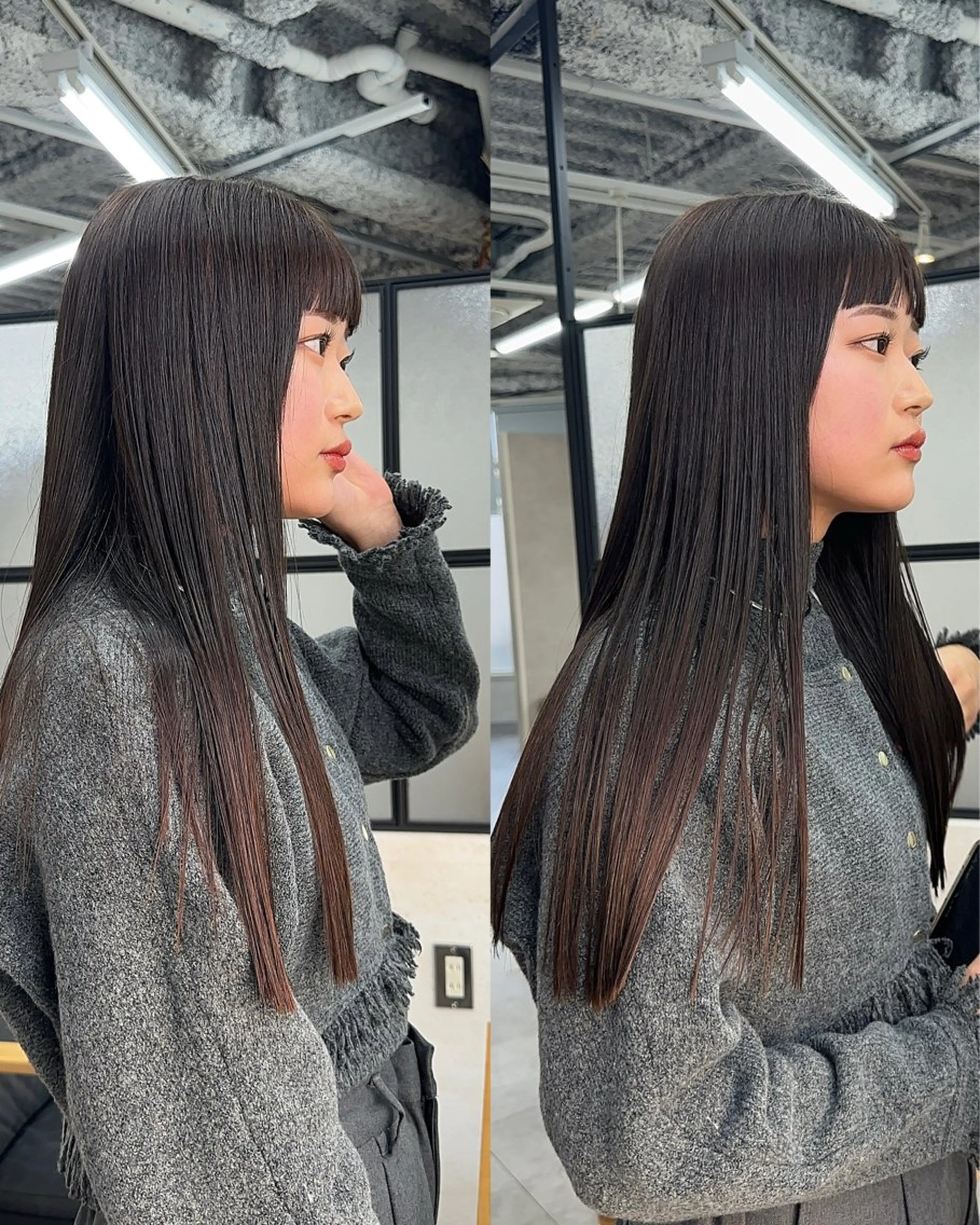 ロング ako │ soa巻ける縮毛矯正のヘアスタイル