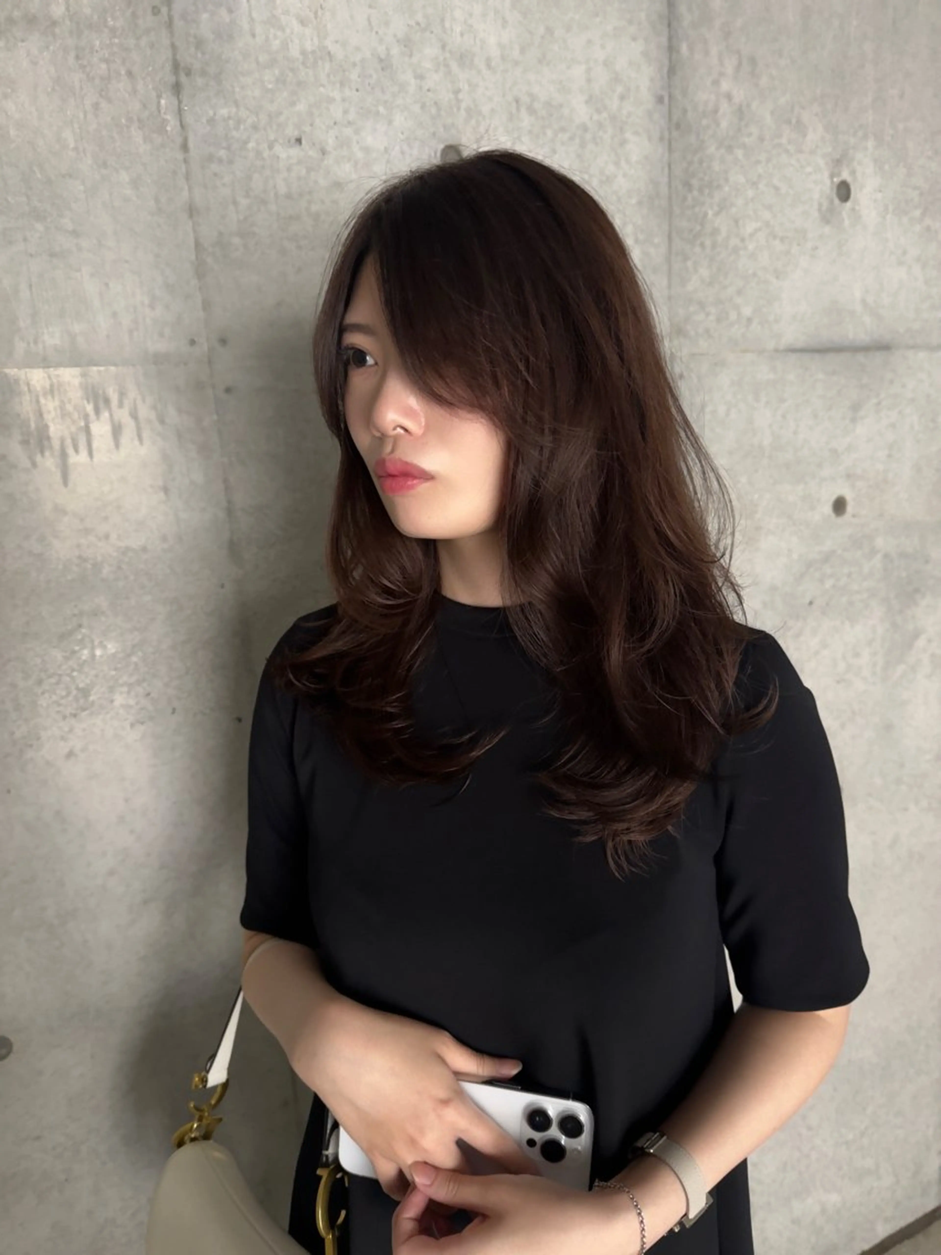 ロング カラー ロングレイヤー アッシュ ベージュカラー ブリーチ 透明感カラー カット ヘアカラー トリートメント 誰よりも丁寧なカット 🍀小林輝のヘアスタイル