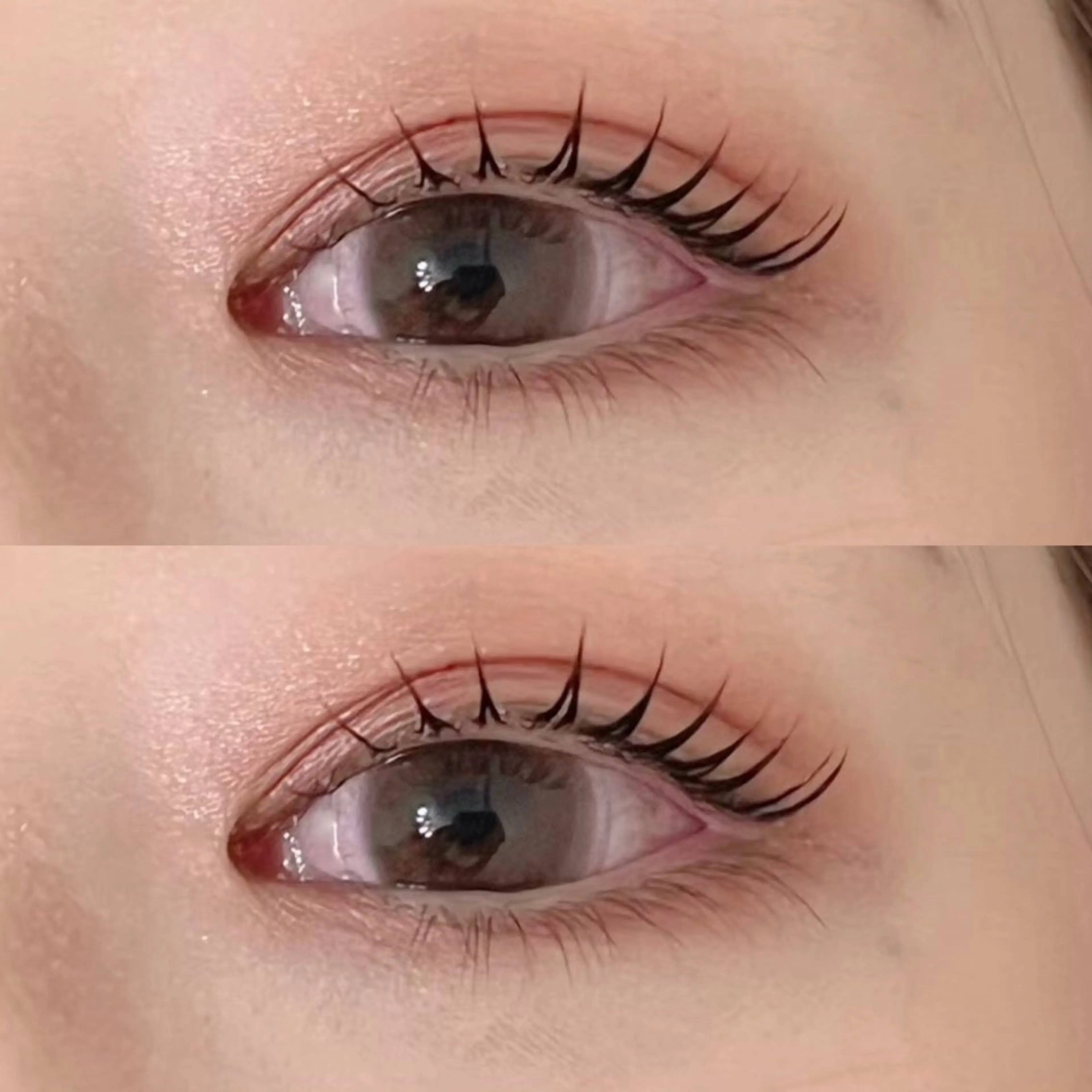 まつ毛パーマ（上のみ）+ブラックティント（上のみ）の写真