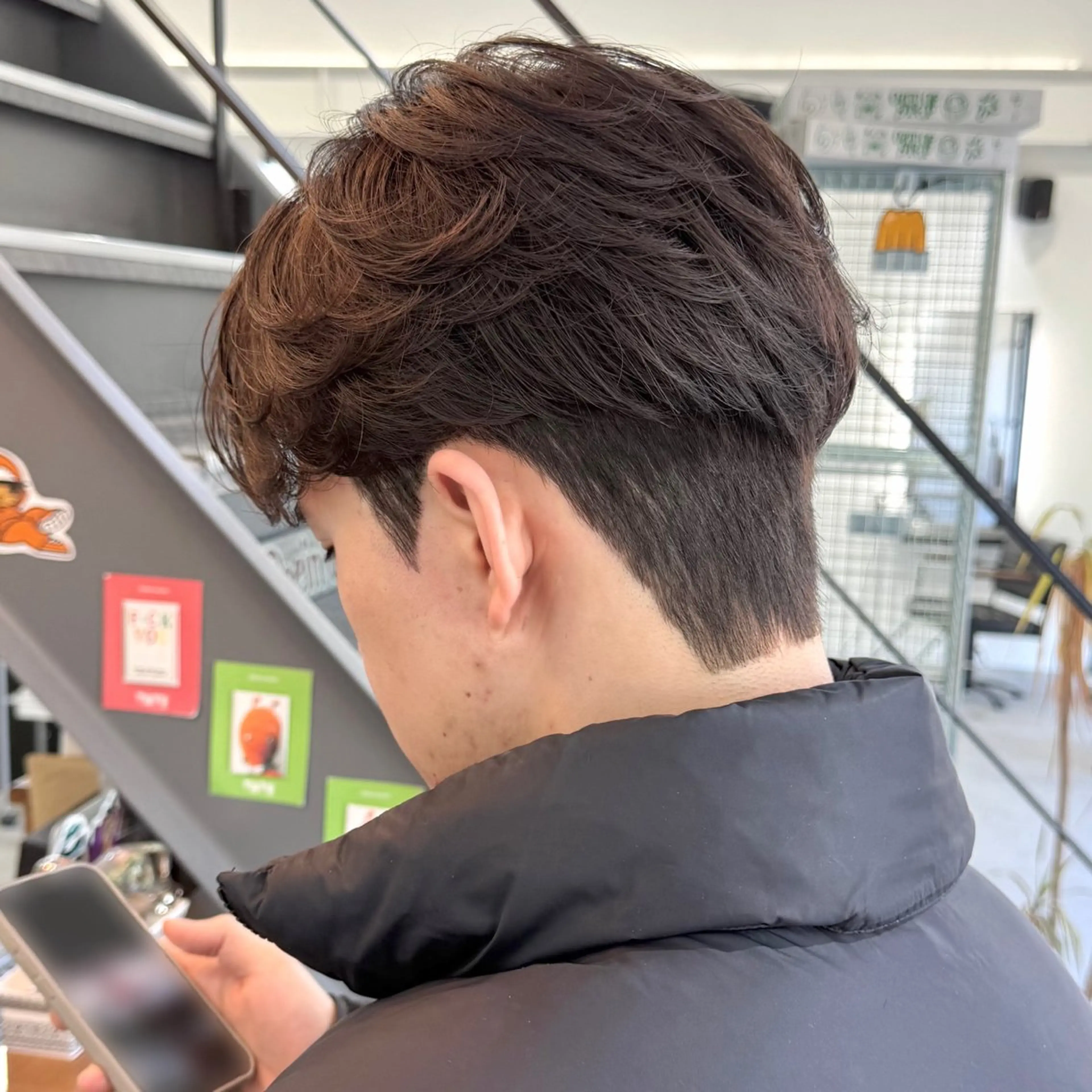 【韓国風】デザインカット＋ダウンパーマ【30%off】の写真