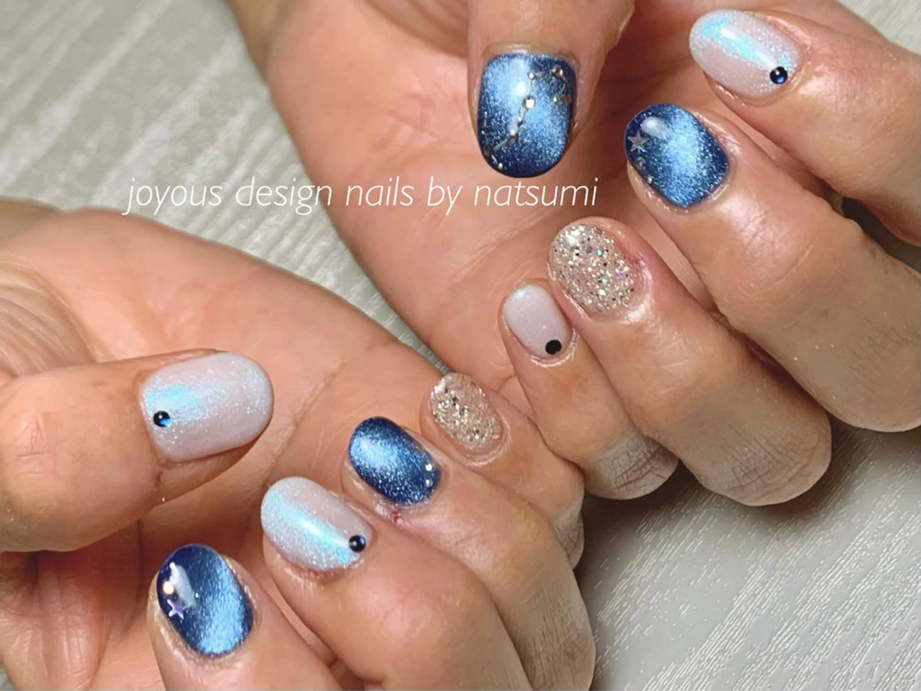 ネイル ストーンネイル ハンドネイル jdn natsumiのネイルデザイン