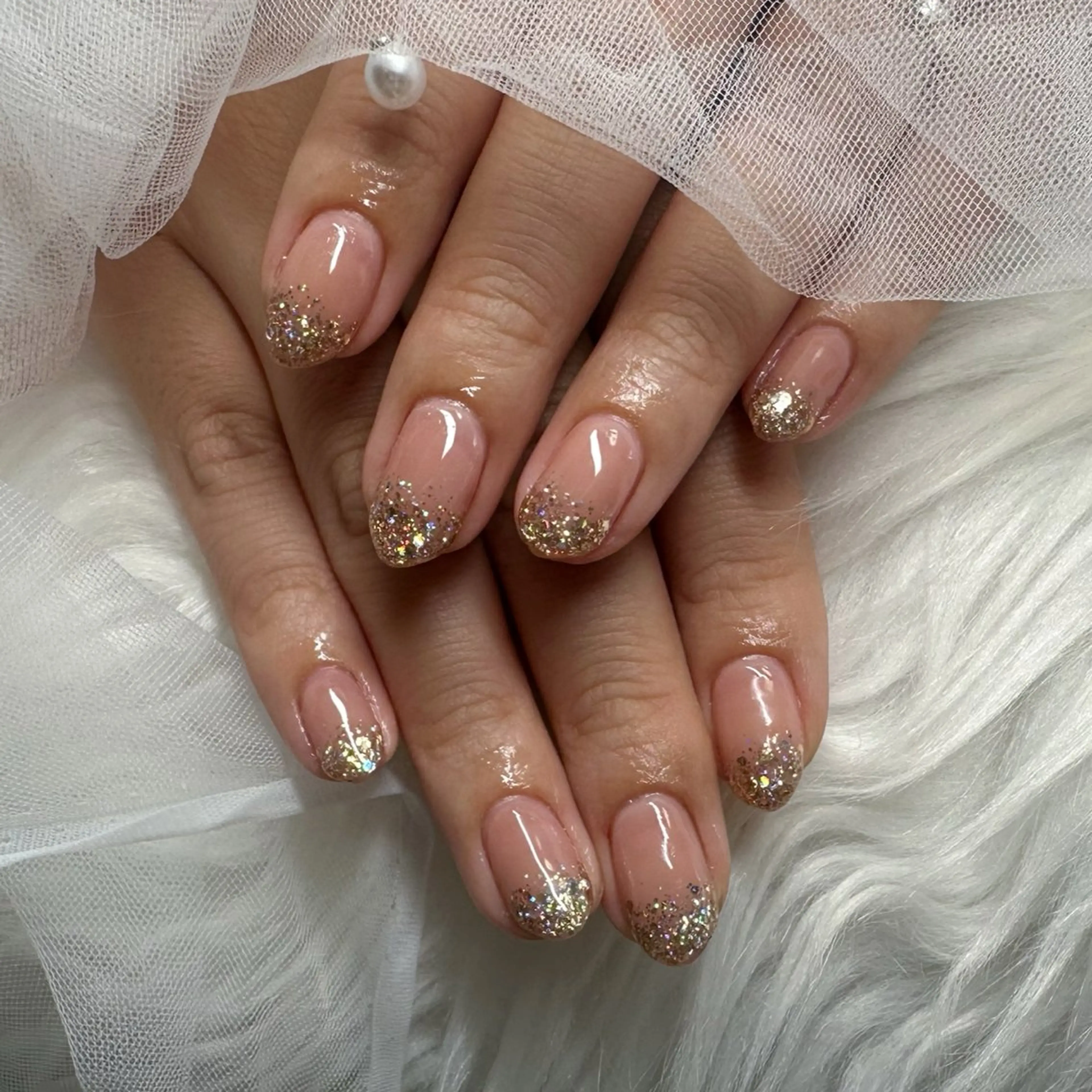 ネイル ラメ(グリッター) ラメグラデーション Rave所属・touma Rinaのネイルデザイン