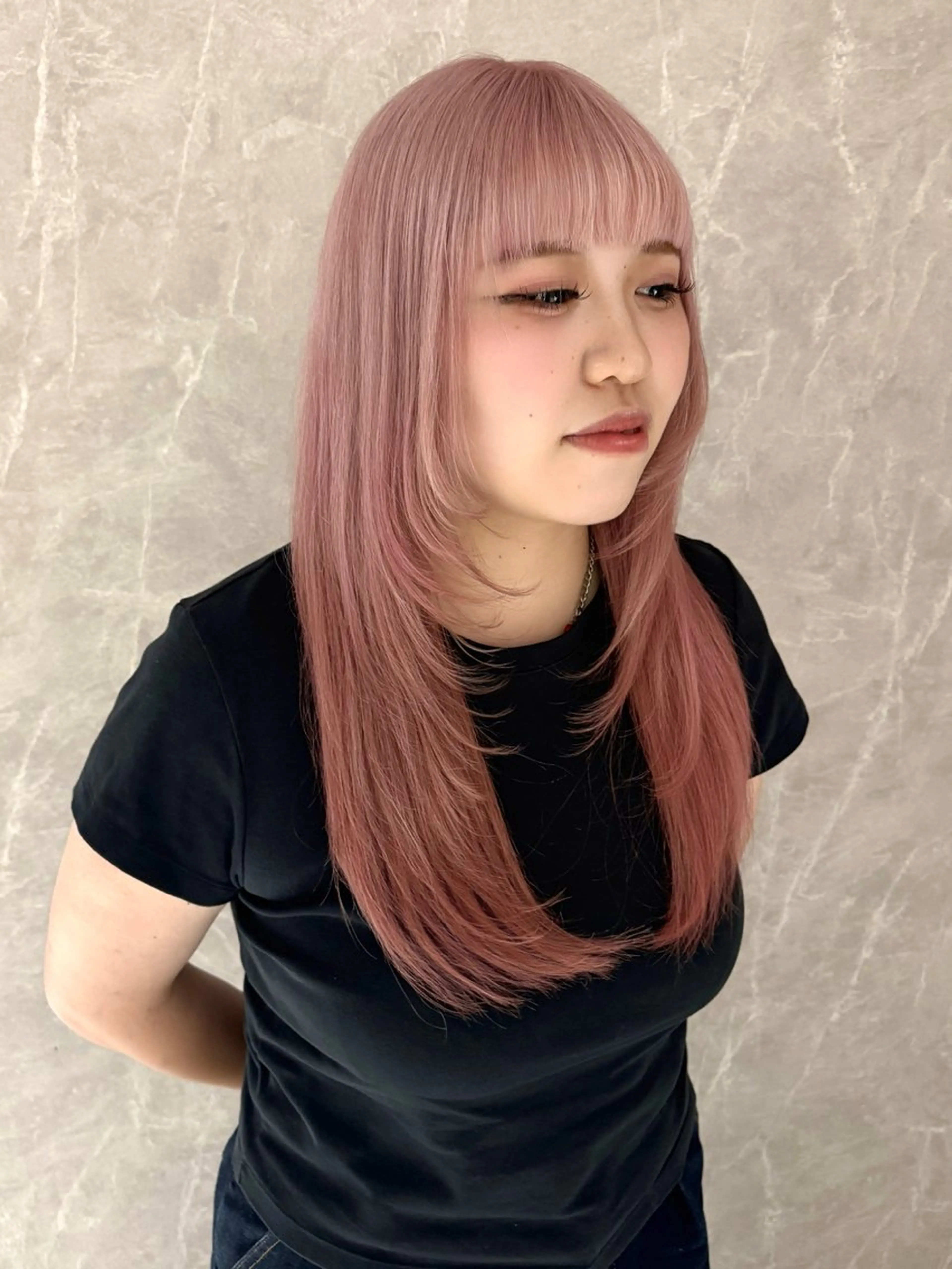 ロング カット ヘアカラー トリートメント ボブレイヤー／ 今城愛友花のヘアスタイル