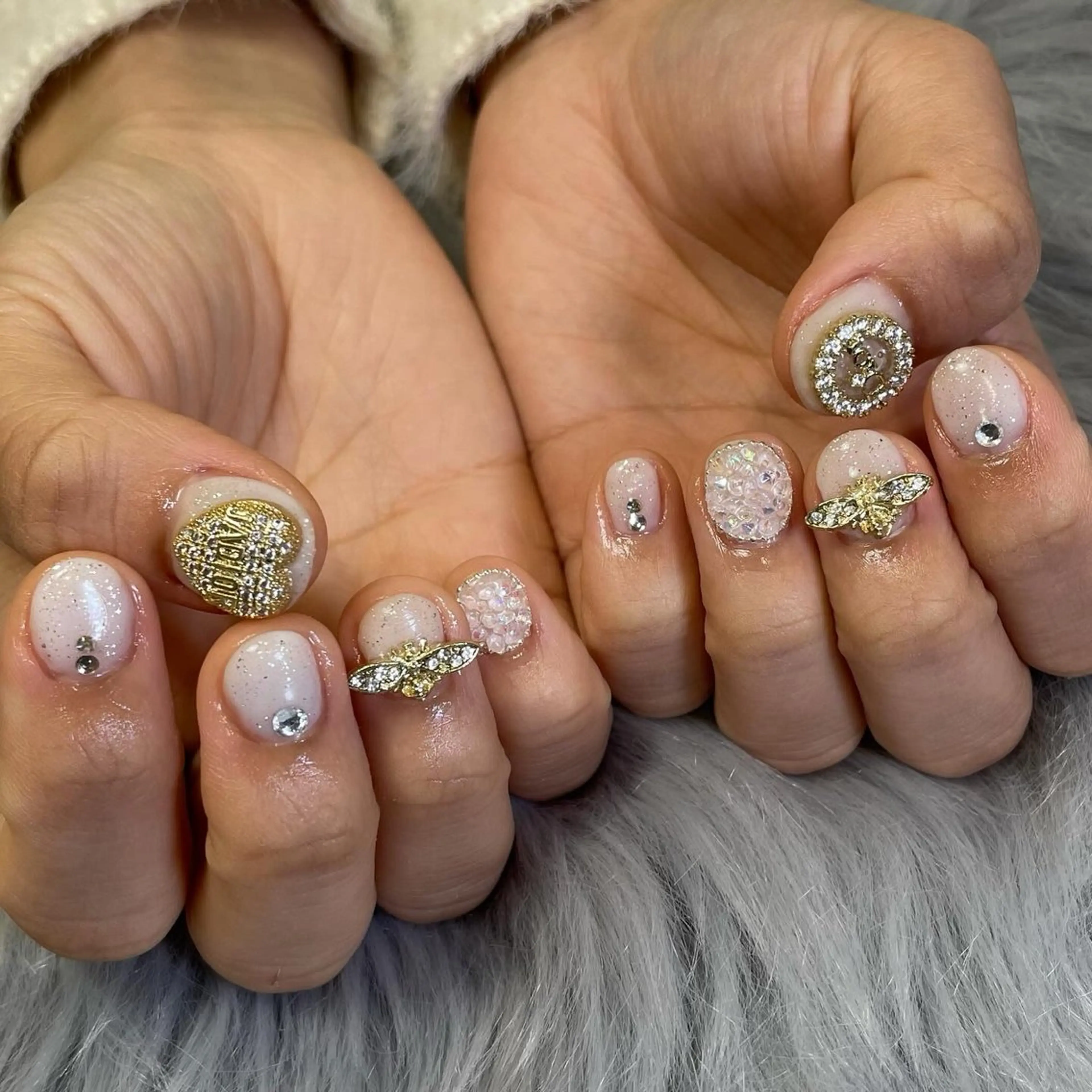 ネイル ラメ(グリッター) RICO NAIL所属・RICO Nail パーツつけ放題🌈のネイルデザイン