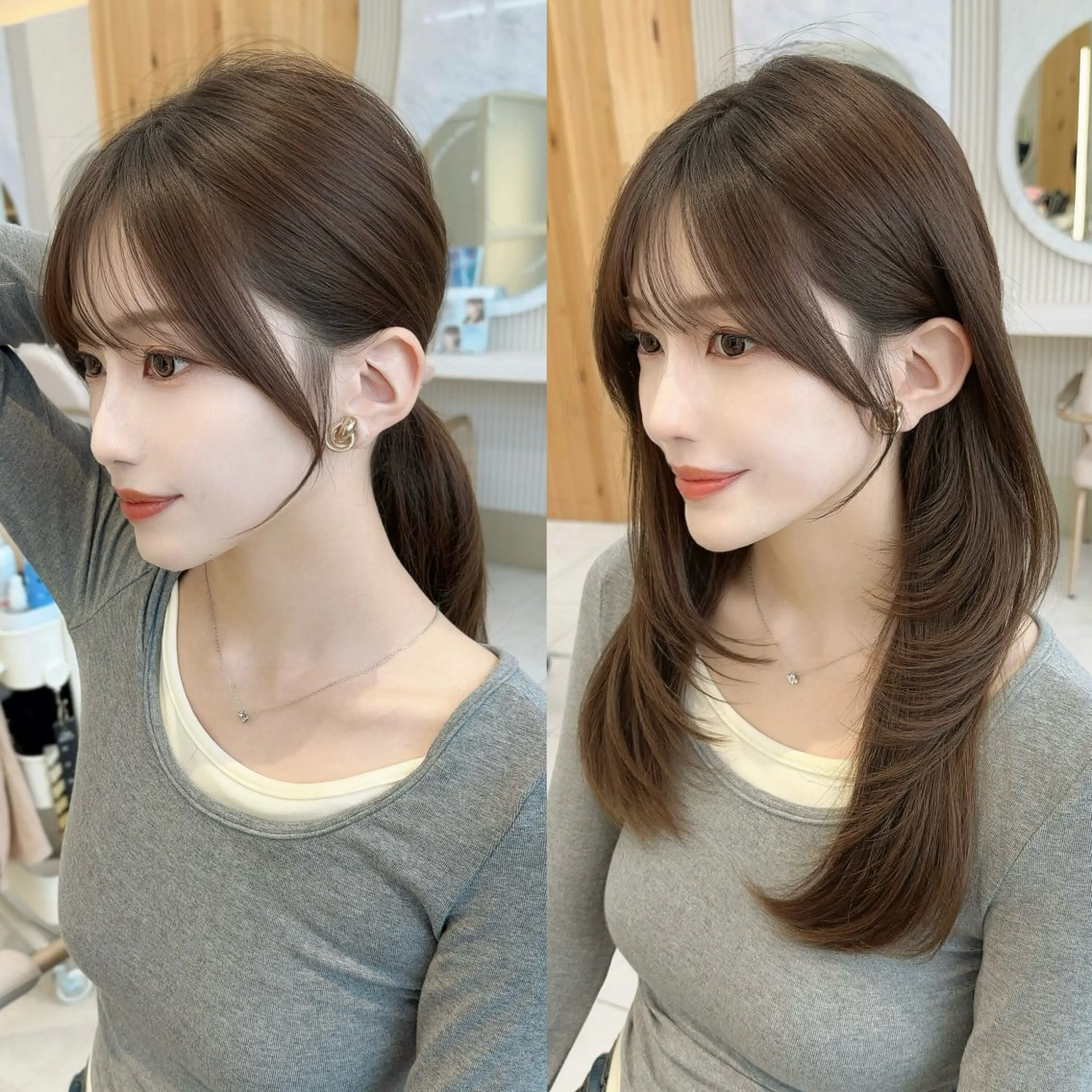 セミロング ケアカラー 似合わせカット カット ヘアカラー トリートメント 市原 大翼のヘアスタイル